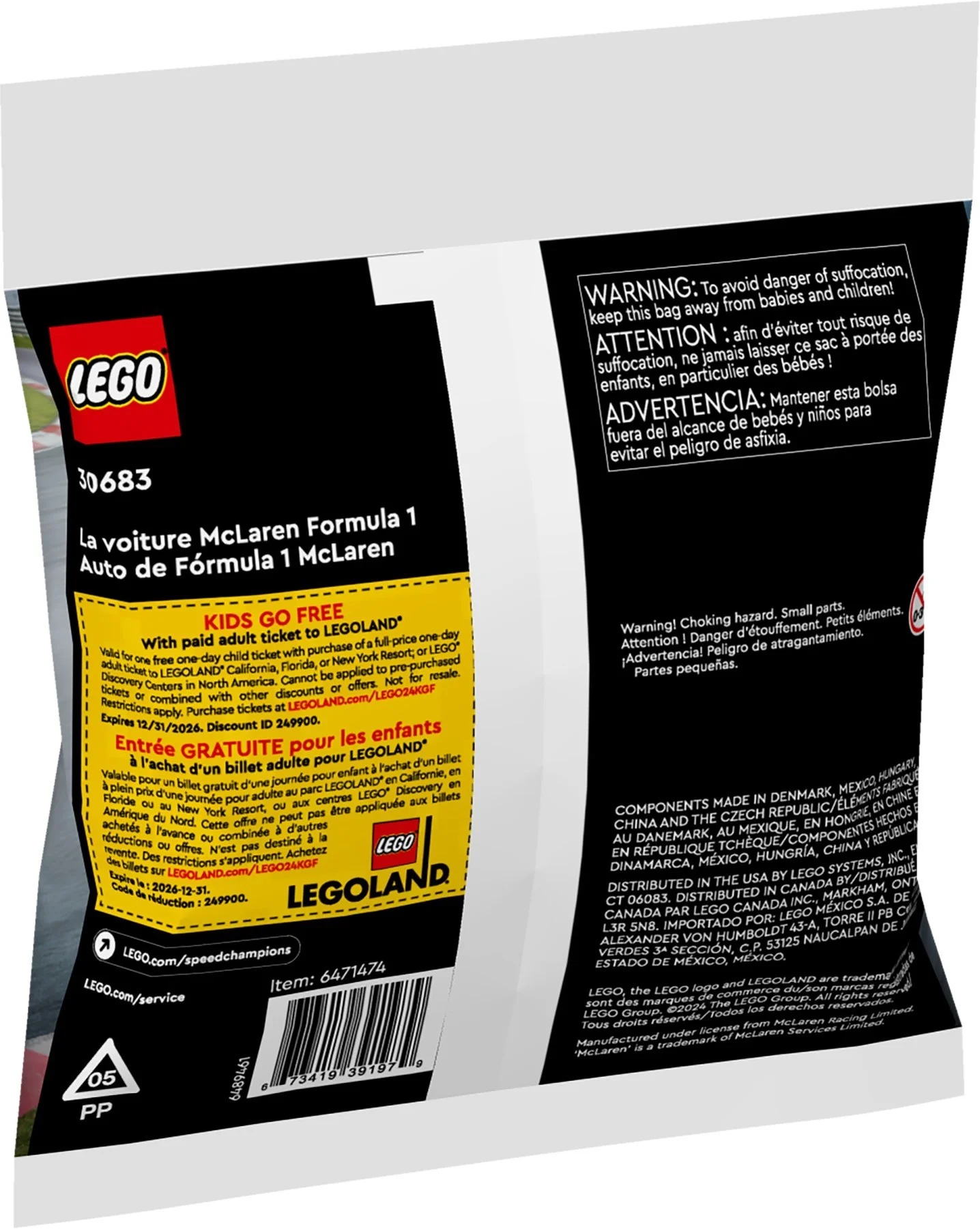 LEGO® 30683 Speed Champions Samochód McLaren Formula 1 - zdjęcie 3