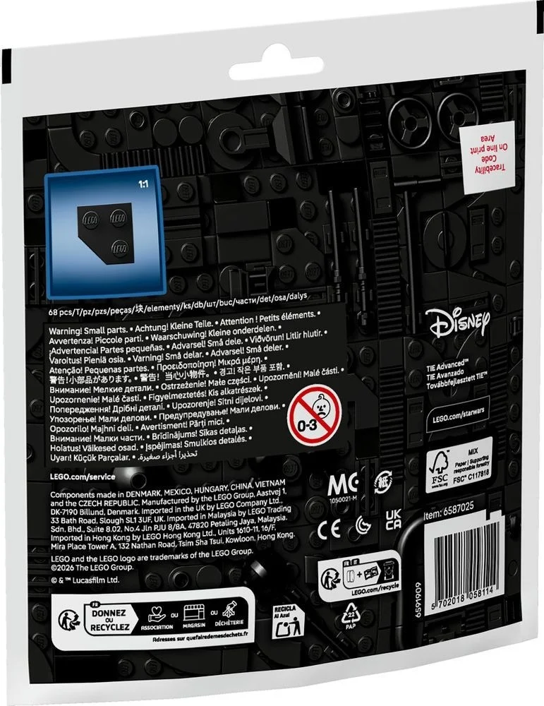 LEGO® 30727 Mały Zestaw Minimodel Tie Advanced - zdjęcie 2