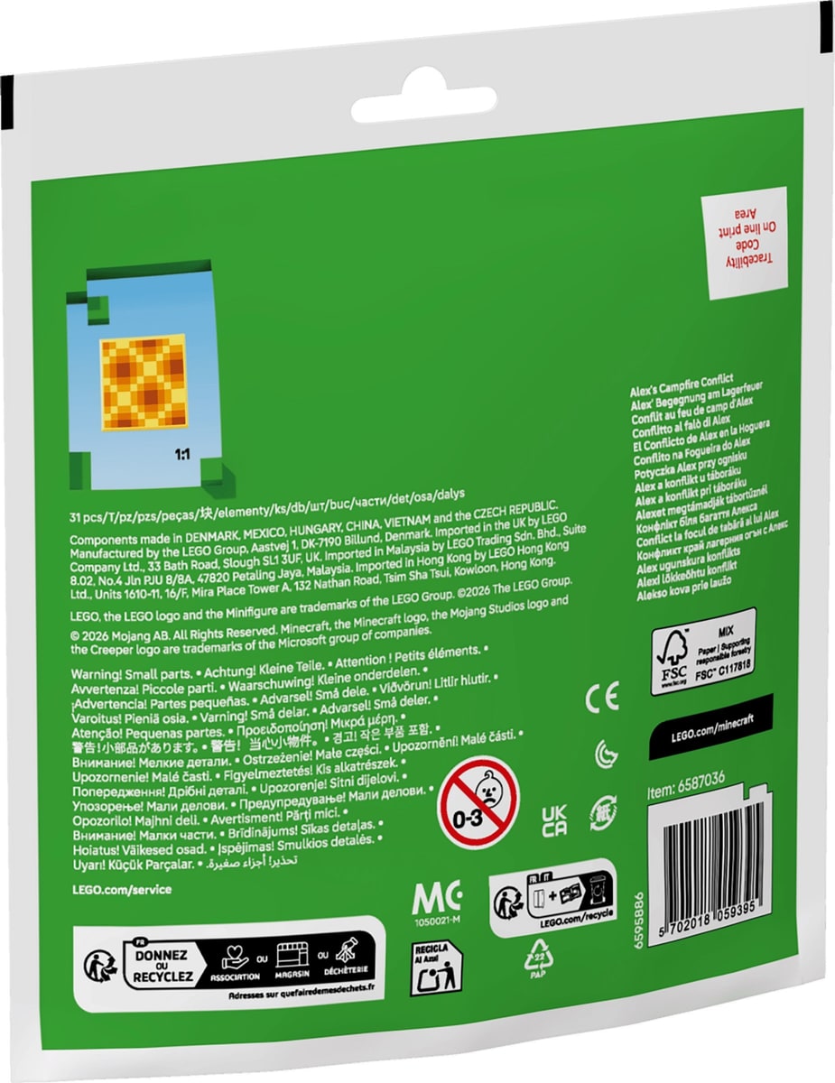 LEGO® 30732 Minecraft Potyczka Alex przy ognisku 30732 - zdjęcie 3