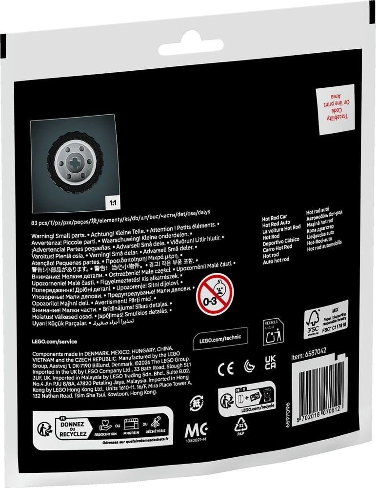 LEGO® 30735 Mały Zestaw Klocków Lego Technic Hot Rod Samochód Auto 83 Elementy - zdjęcie 6