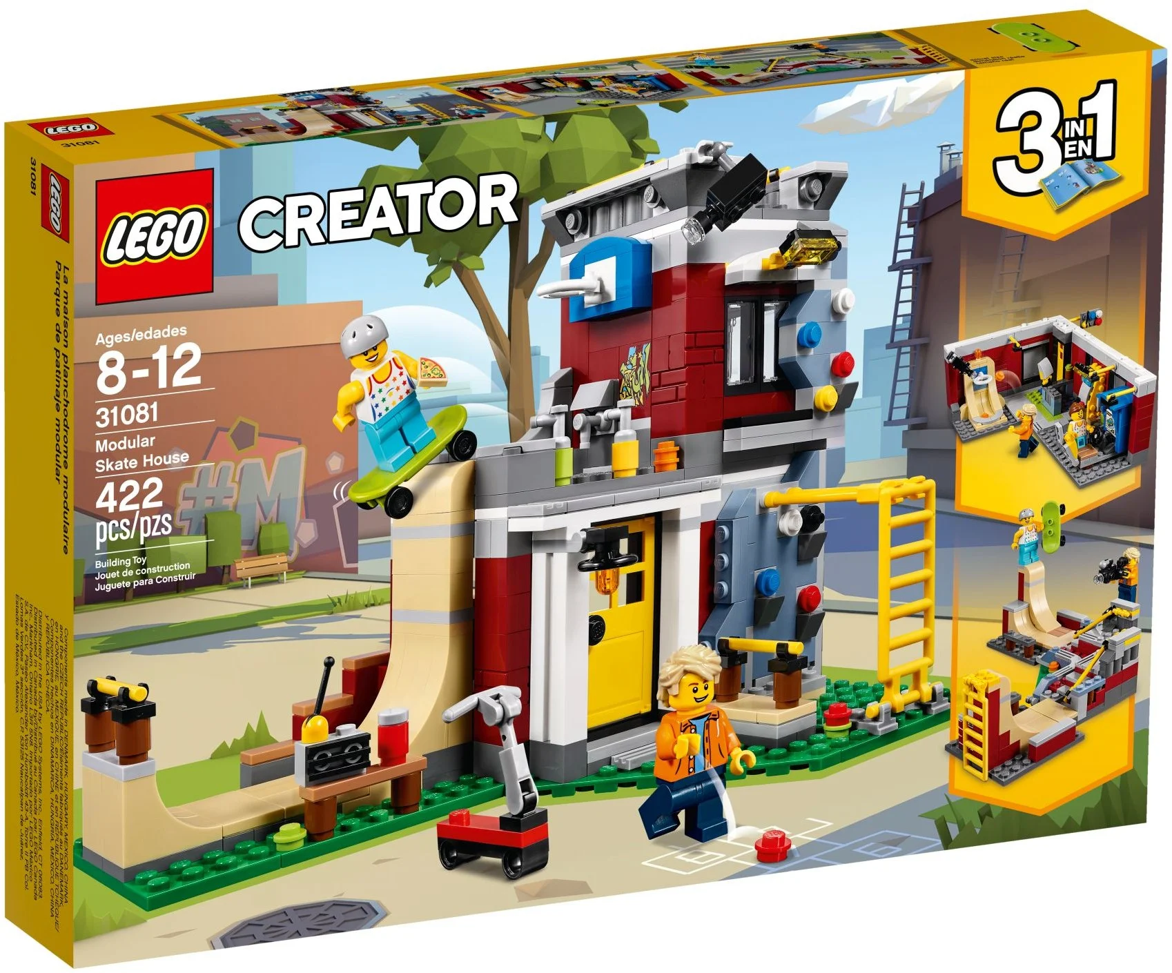 LEGO® 31081 Creator 3 w 1 Skatepark, Salon Gier, Deskorolka - zdjęcie 11