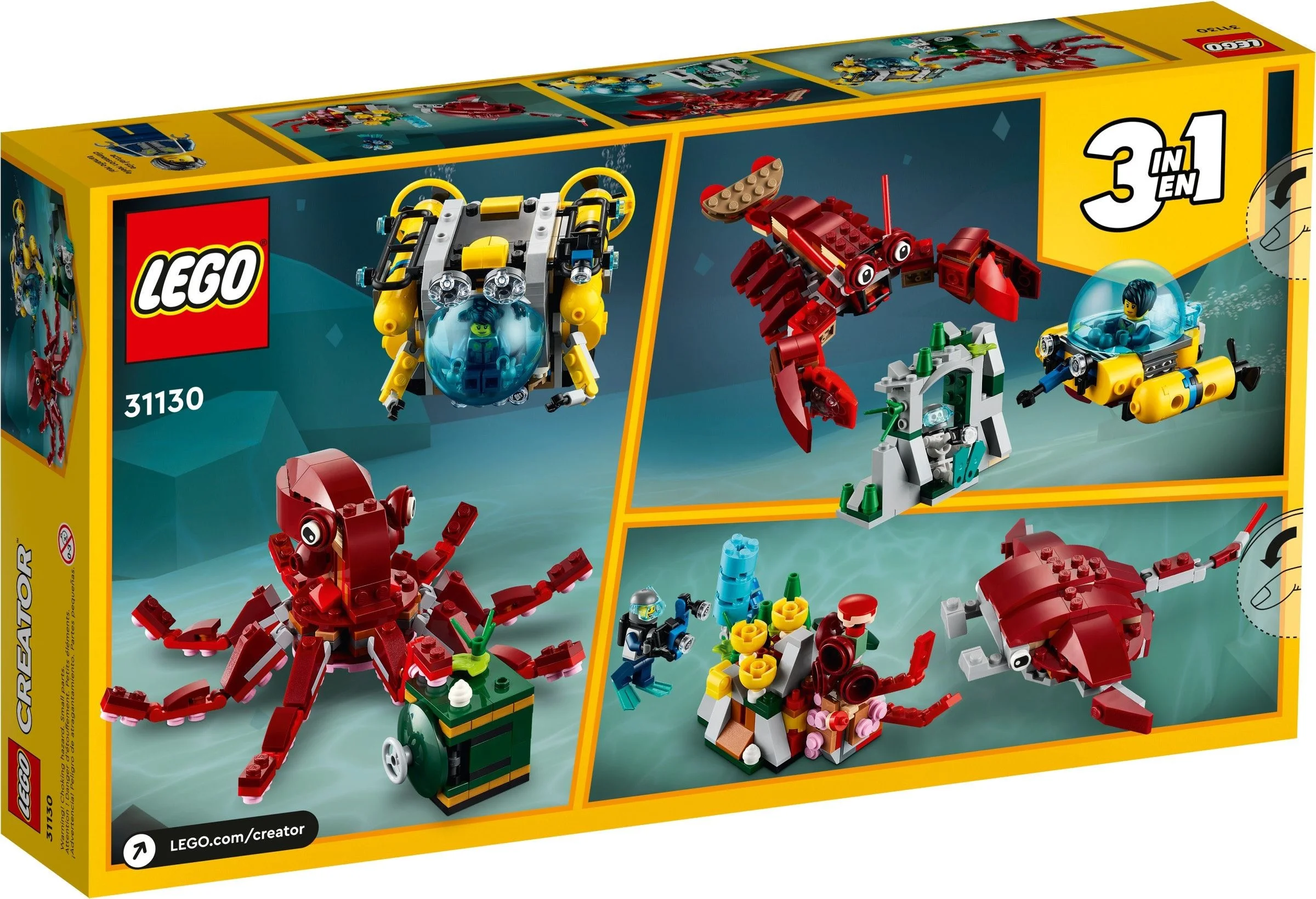 LEGO® 31130 Klocki Lego Creator Wyprawa Po Zatopiony Skarb 3W1 - zdjęcie 8