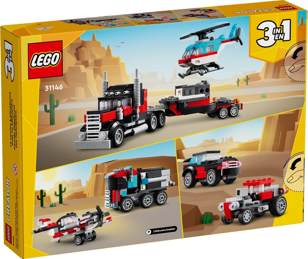 LEGO® 31146 Ciężarówka z platformą i helikopterem - zdjęcie 18