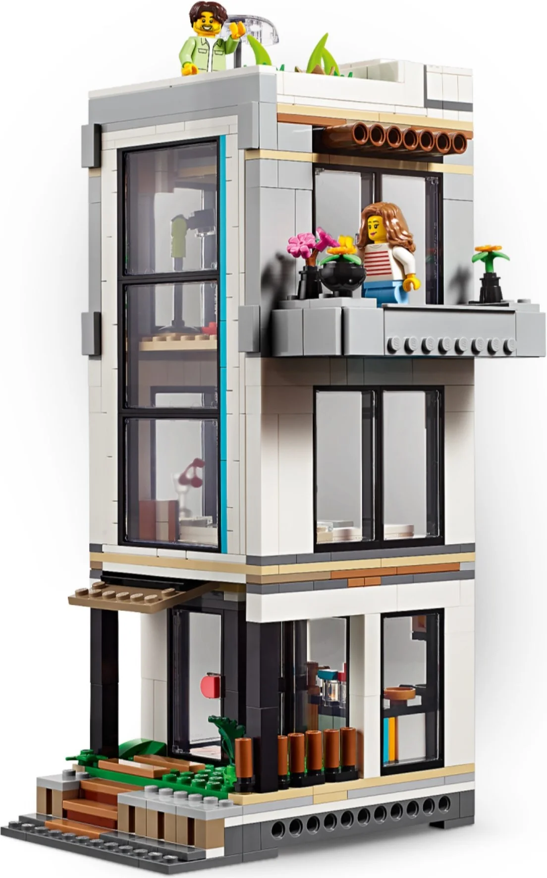LEGO® 31153 Creator Zestaw 3w1 Nowoczesny Dom Kamienica Wieżowiec Opis - zdjęcie 6