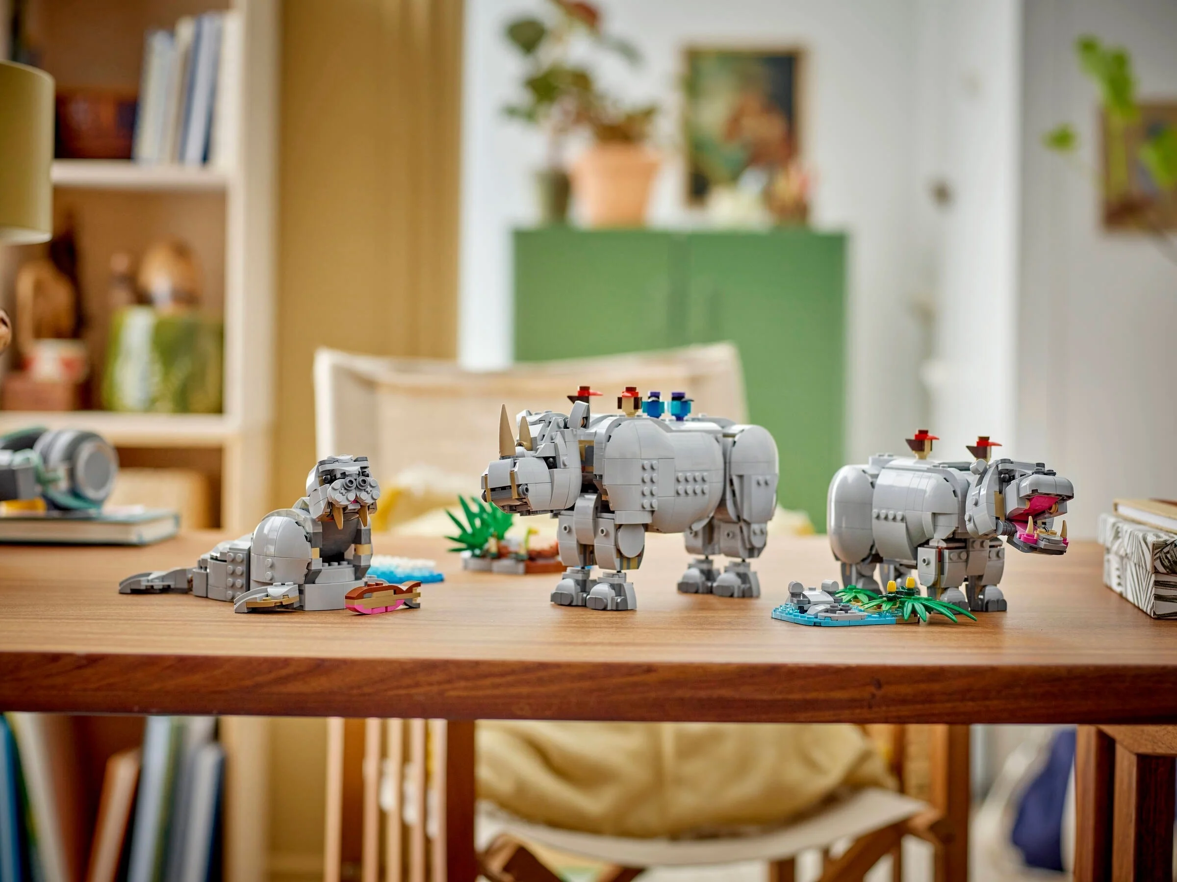 LEGO® 31171 3 w 1 Dzikie zwierzęta: dumny nosorożec z ptakami - zdjęcie 7