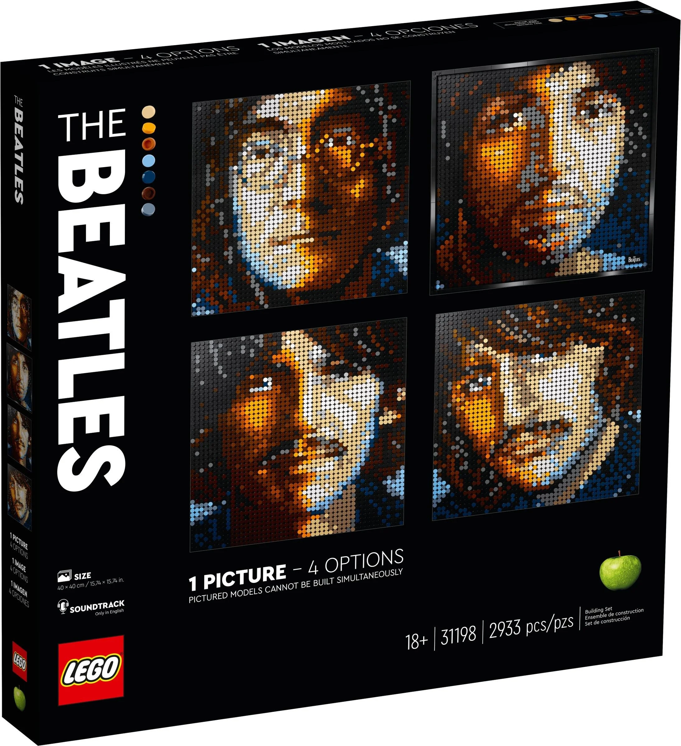 Zestaw LEGO Art The Beatles (31198), pierwsza płyta winylowa w serii