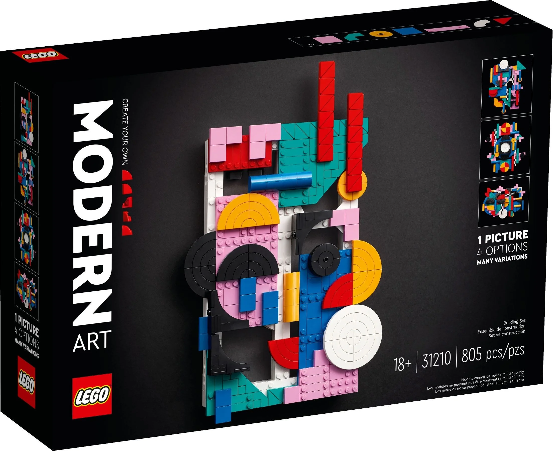 LEGO® 31210 Klocki Lego Modern Art Sztuka współczesna 805 elementów 18+ Obraz - zdjęcie 2