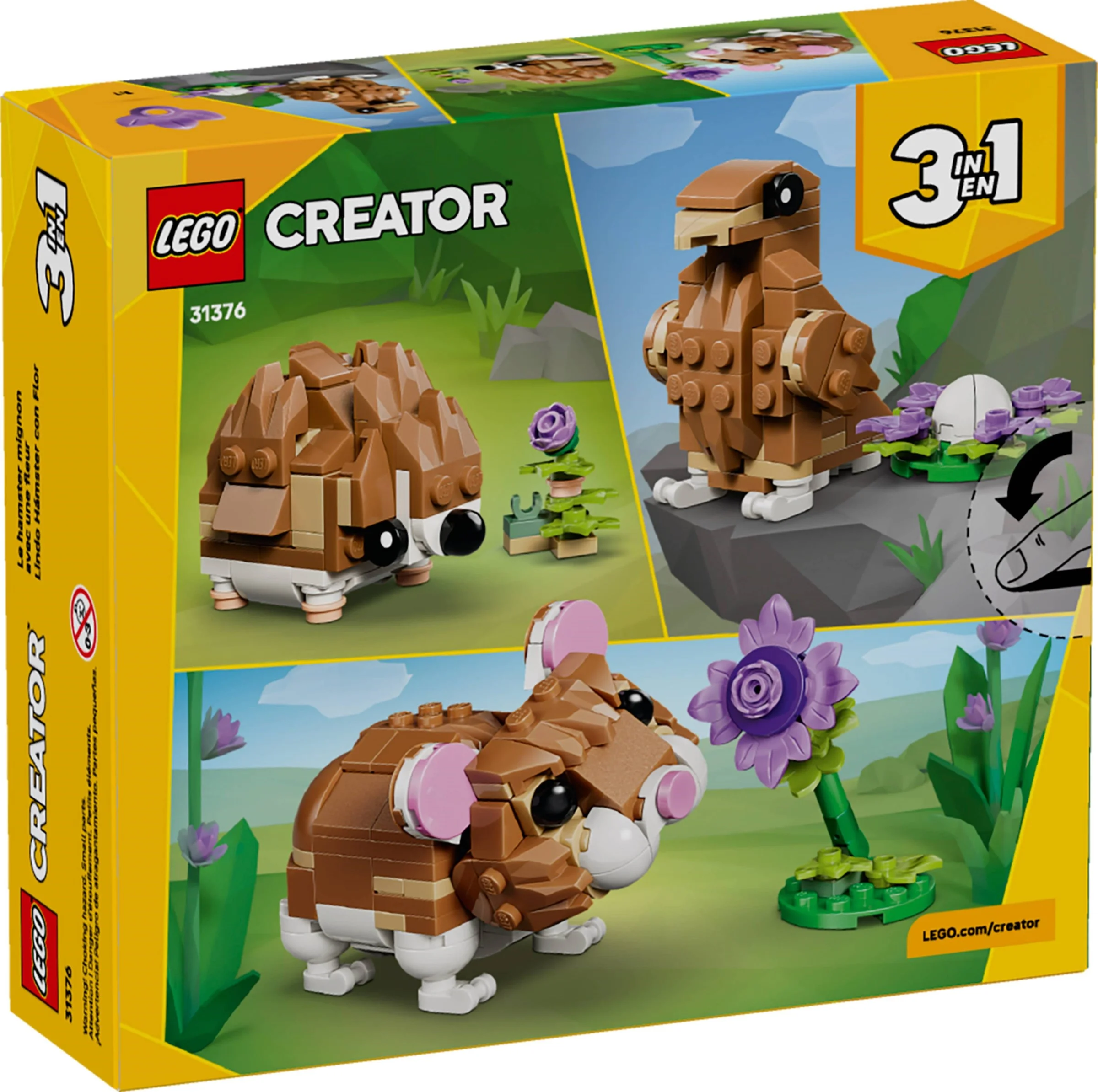 LEGO® 31376 LEGO Creator Uroczy chomik z kwiatkiem - zdjęcie 10