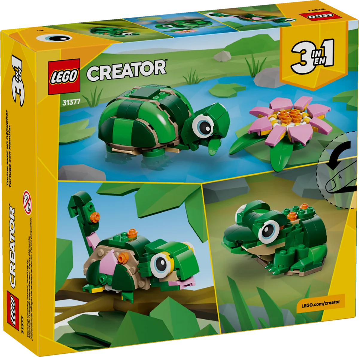 LEGO® 31377 Żółw i kwiat lilii wodnej - zdjęcie 4