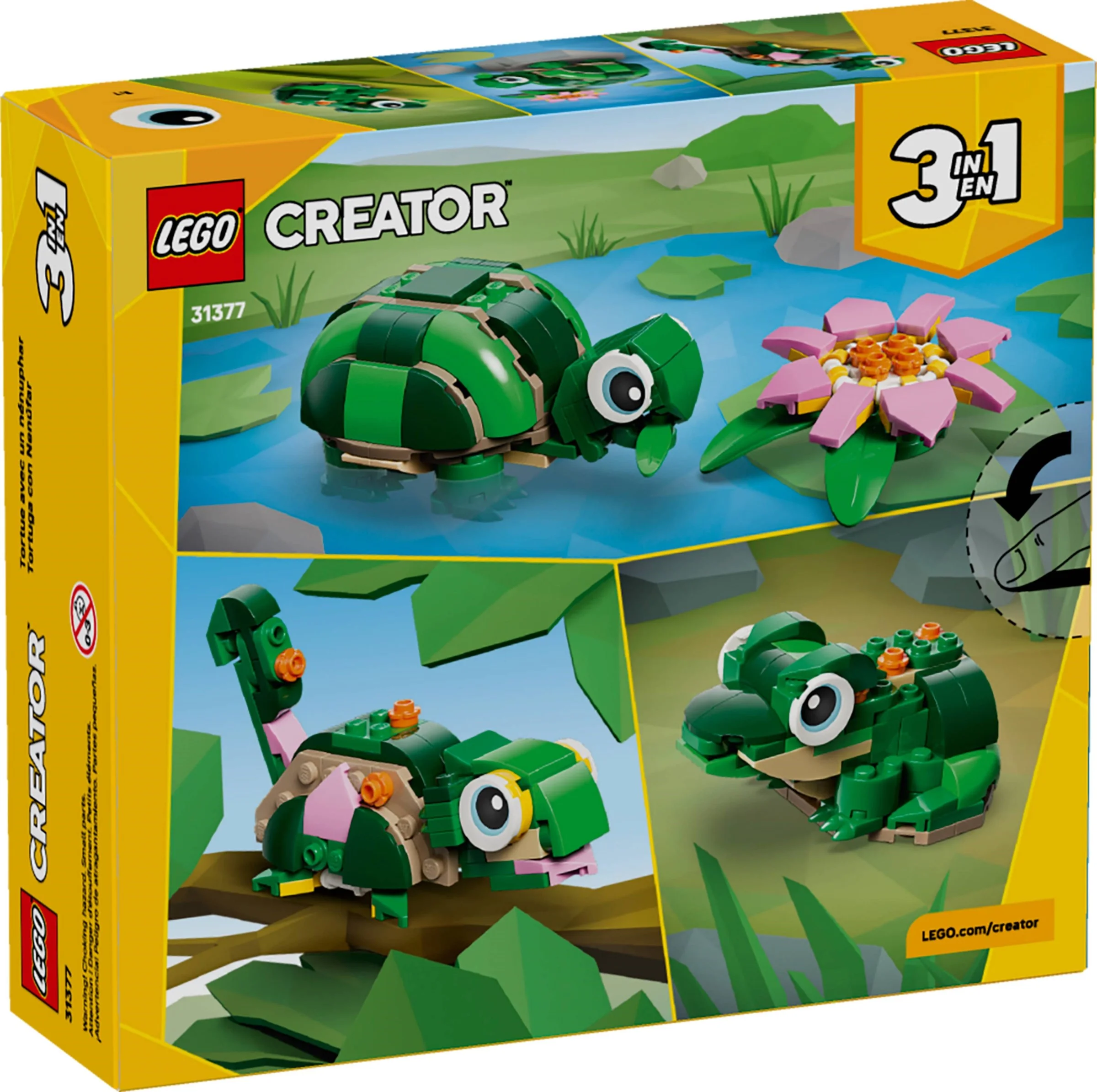 LEGO® 31377 Żółw i kwiat lilii wodnej - zdjęcie 18
