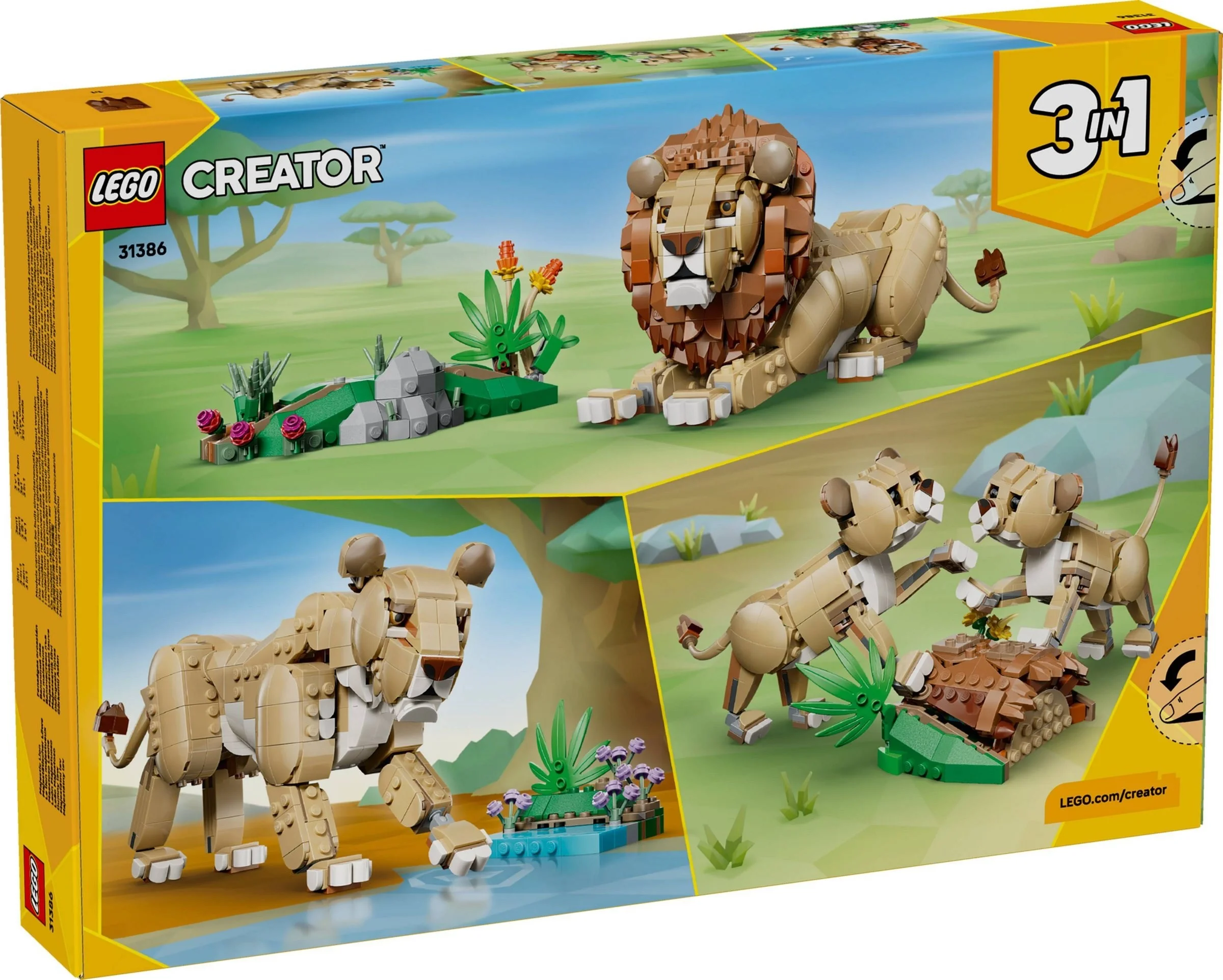 LEGO® 31386 Dzikie zwierzęta: Dumny lew - zdjęcie 3