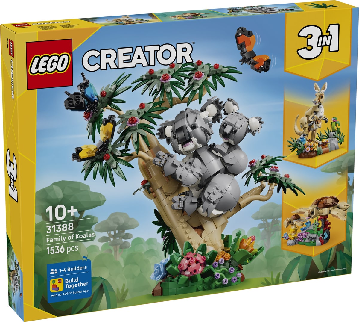 LEGO® 31388 Dzikie zwierzęta: Rodzina koali - zdjęcie 2