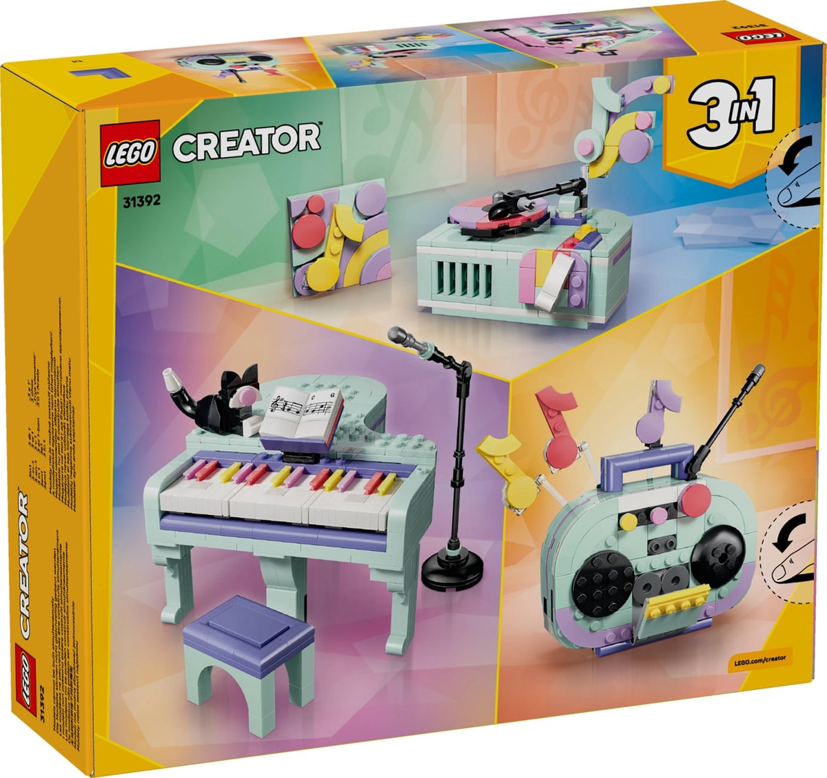 LEGO® 31392 Dekoracyjny fortepian z kotem - zdjęcie 2