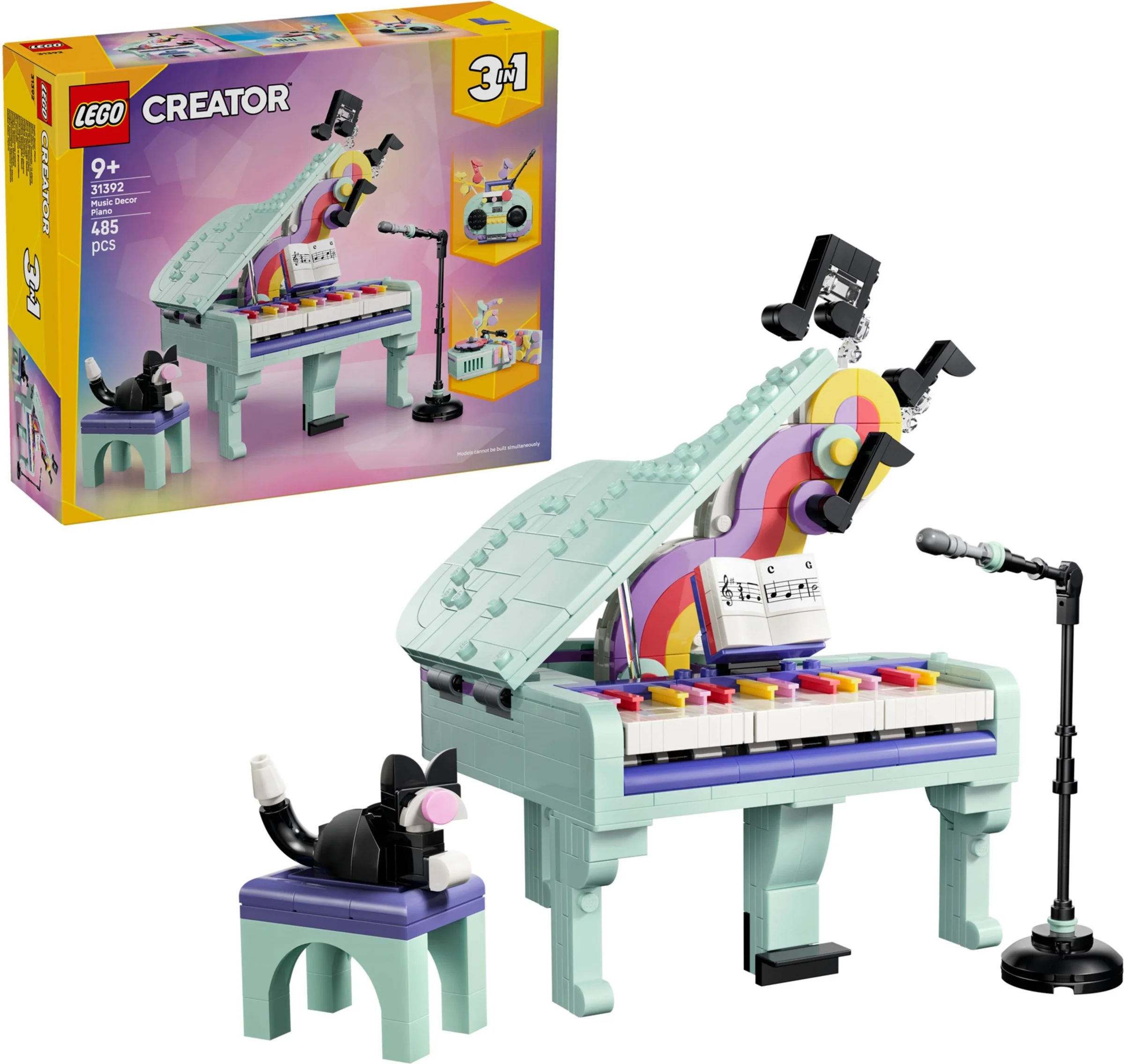 LEGO® 31392 Dekoracyjny fortepian z kotem - zdjęcie 3