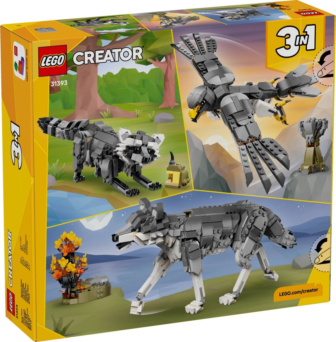 LEGO® 31393 Leśne zwierzęta: Wilk szary - zdjęcie 4