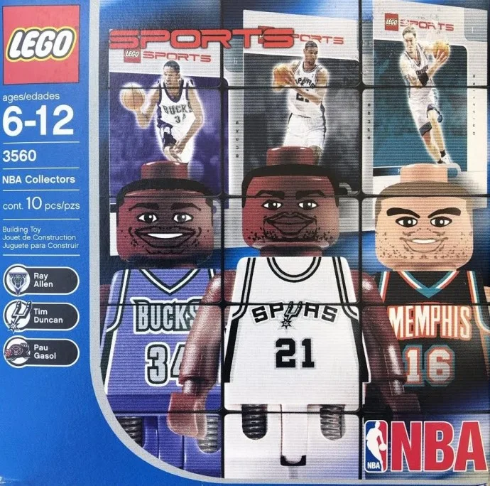 Lego Nba Tim Duncan Pau Gasol Ray Allen Nowe Figurki