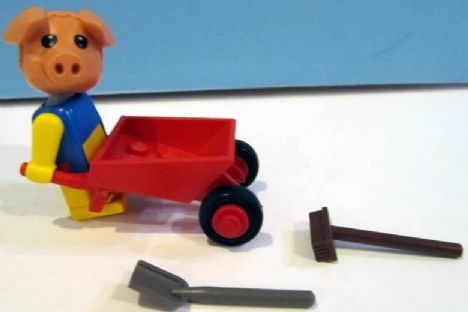 Zestaw LEGO Fabuland 3615 Percy Pig, figurka świnki