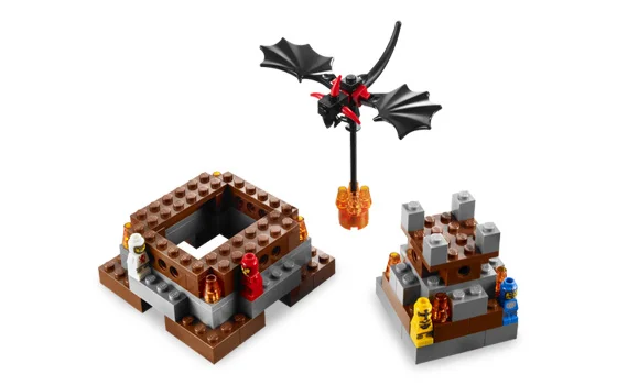LEGO® 3838 Lava Dragon Smok Misb 2009 choinka mikołaj - zdjęcie 5