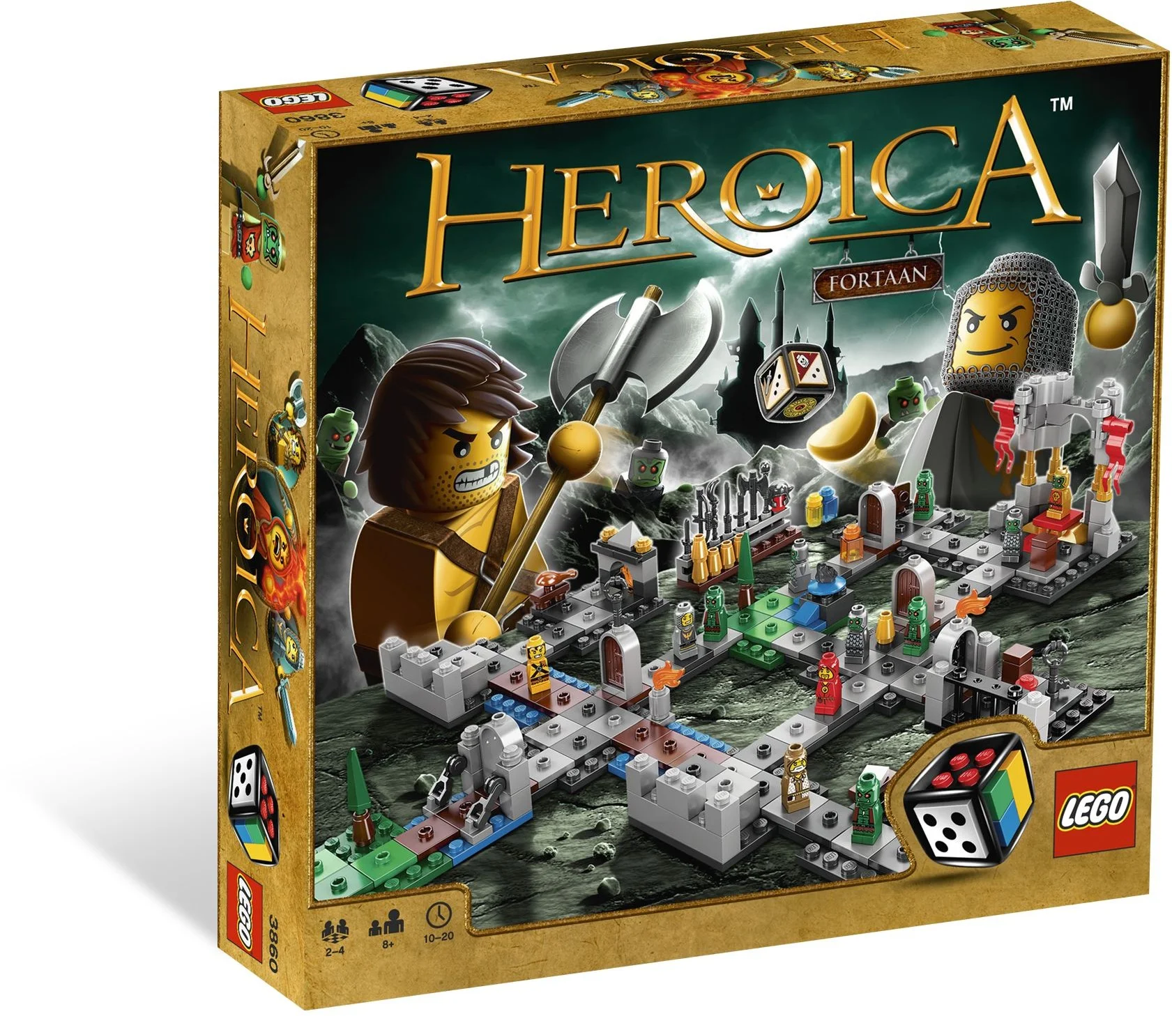 LEGO® 3860 Gra Lego Heroica Fortaan. Nowy. Zagniecenie - zdjęcie 8