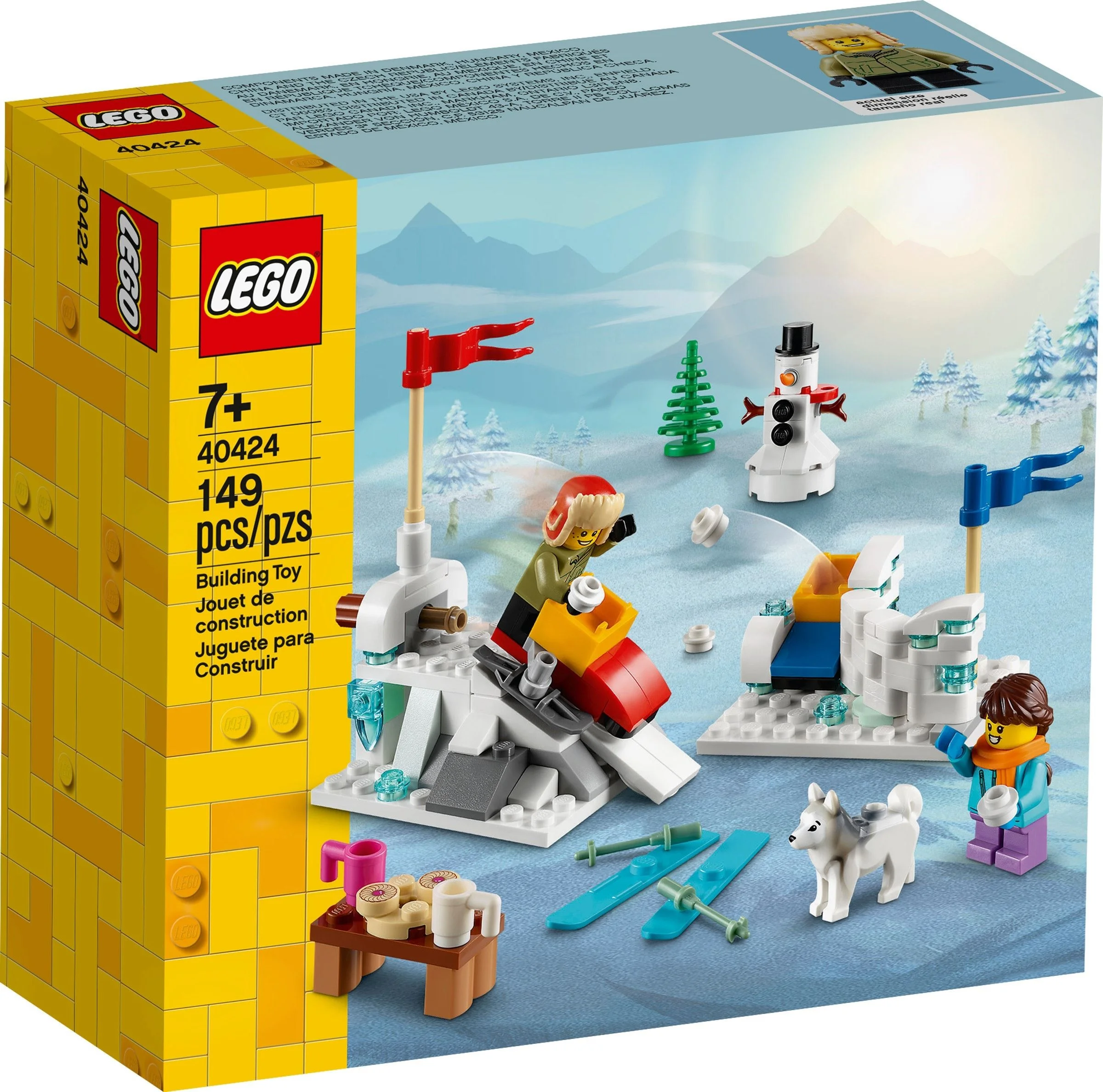 Lego Zabawa śnieżkami Zestaw Zimowy Klocki