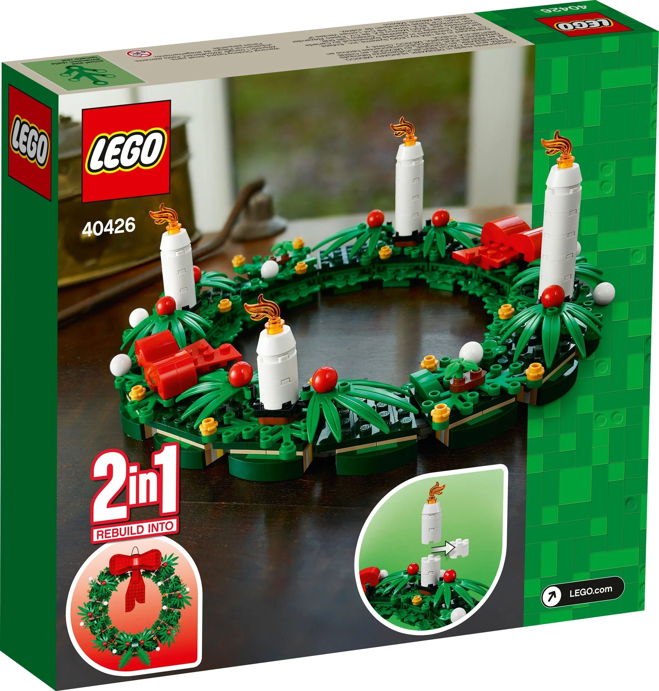 LEGO® 40426 Bożonarodzeniowy wieniec 2 w 1 - zdjęcie 3