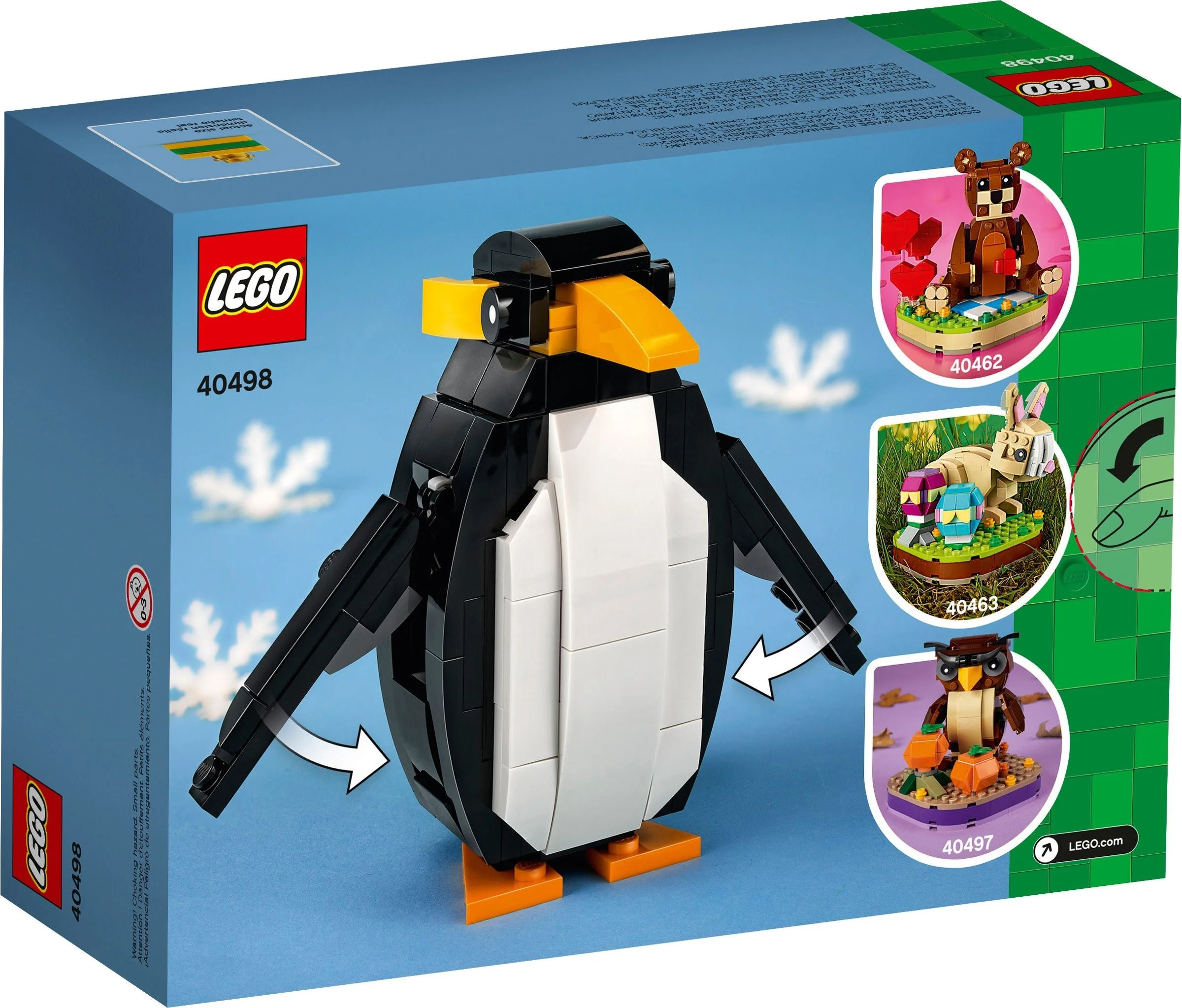 LEGO® 40498 Opis Lego Bożonarodzeniowy pingwin - zdjęcie 3