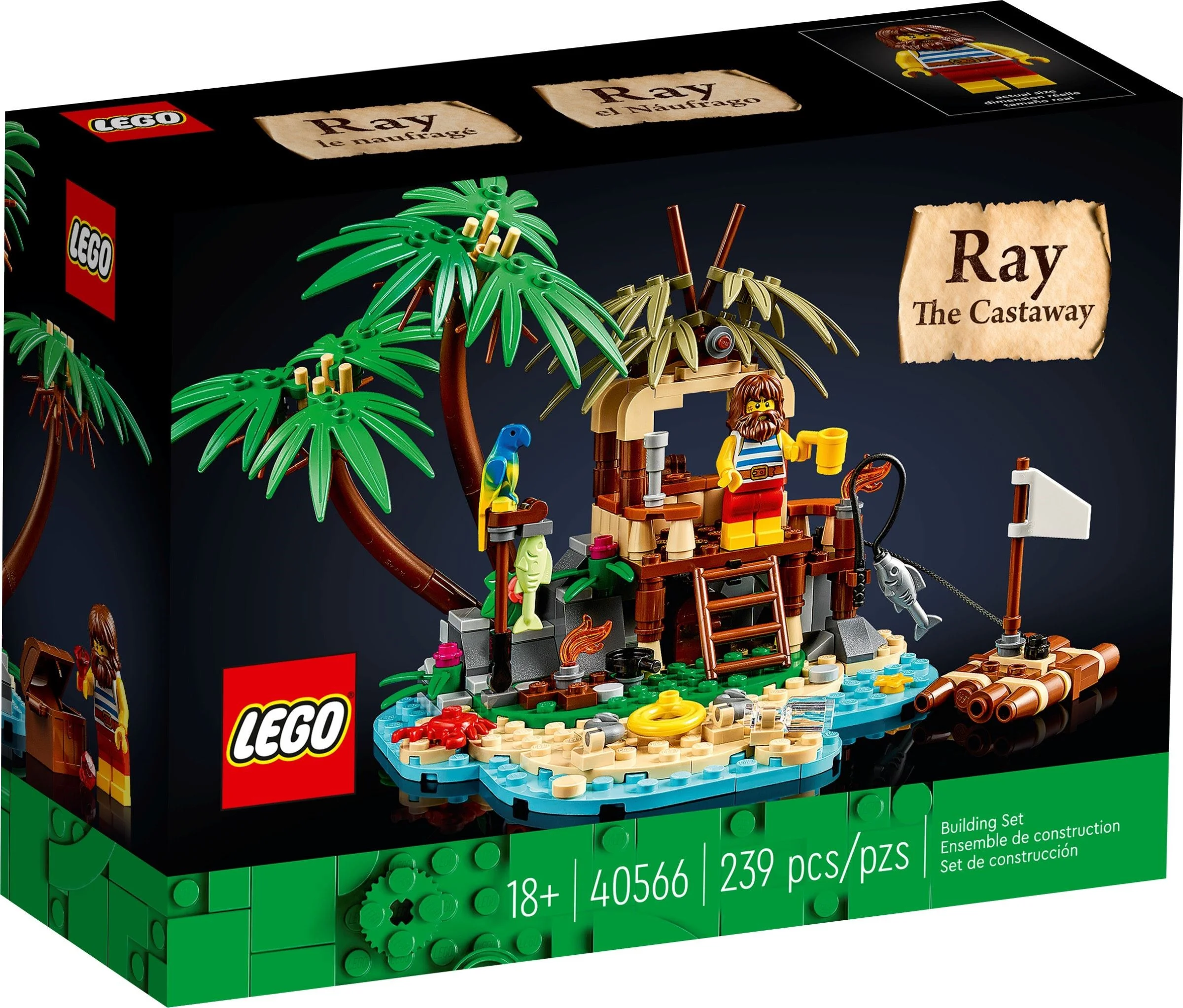 Zestaw Lego Ideas Rozbitek Ray Na Bezludnej Wyspie