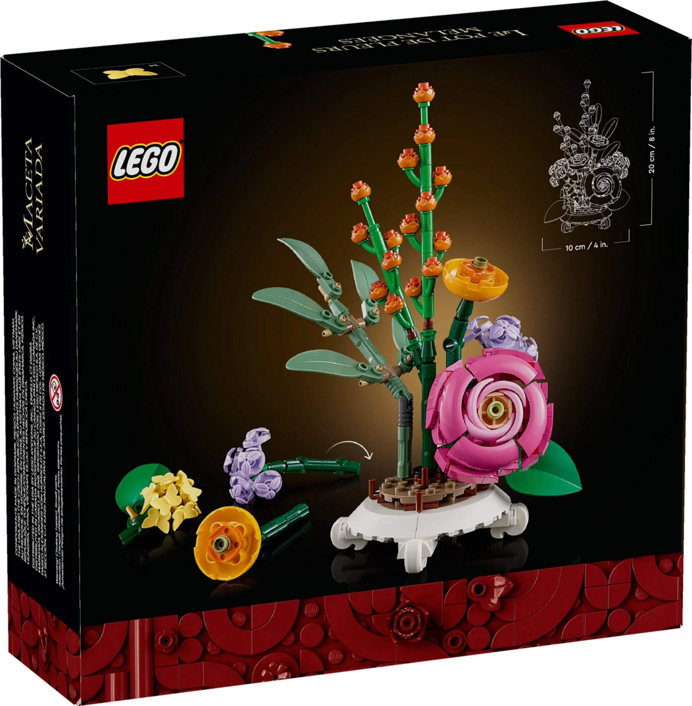 LEGO® 40762 Doniczka z rozmaitymi kwiatami - zdjęcie 3