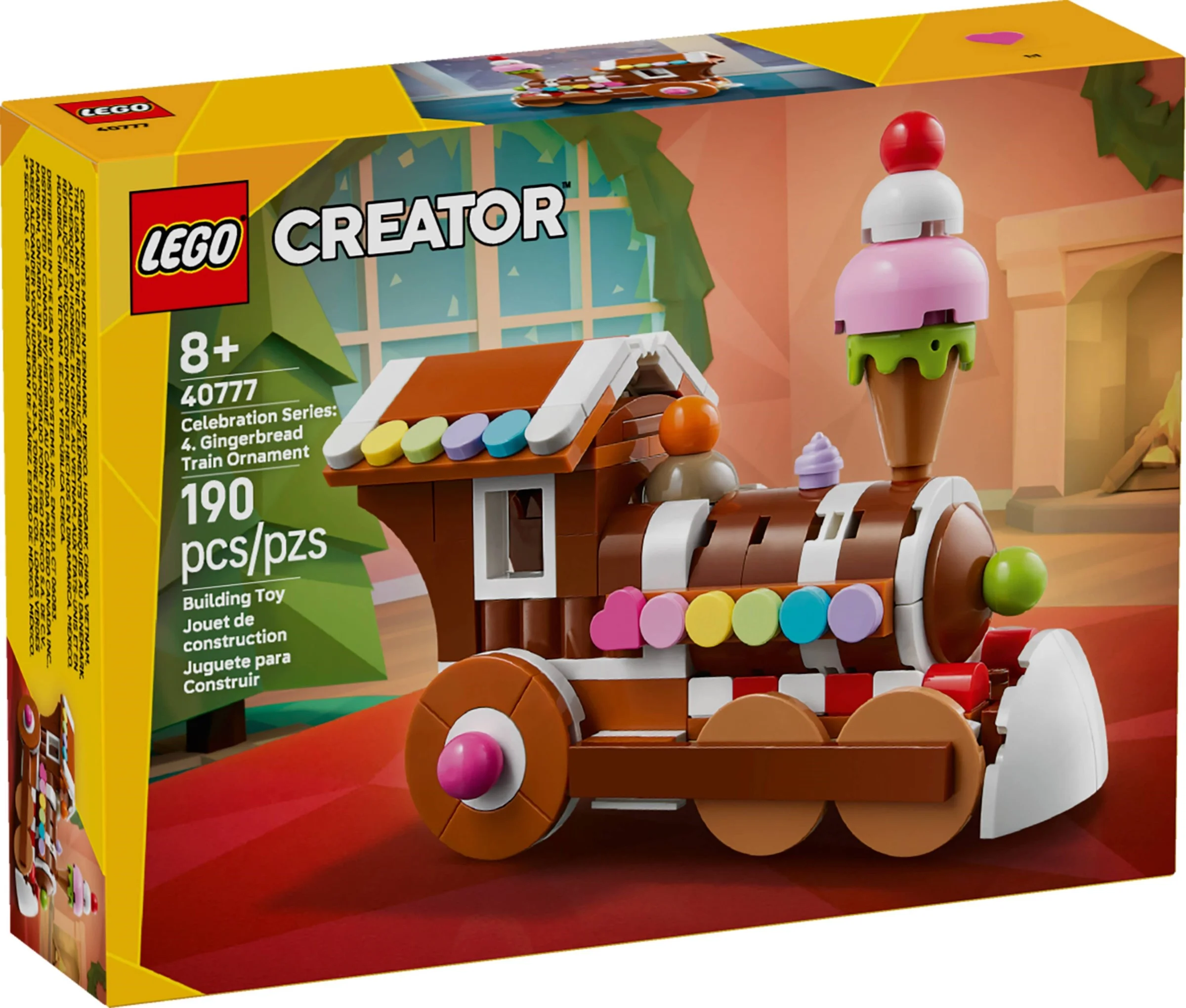 LEGO® 40777 Ozdoba z piernikowym pociągiem