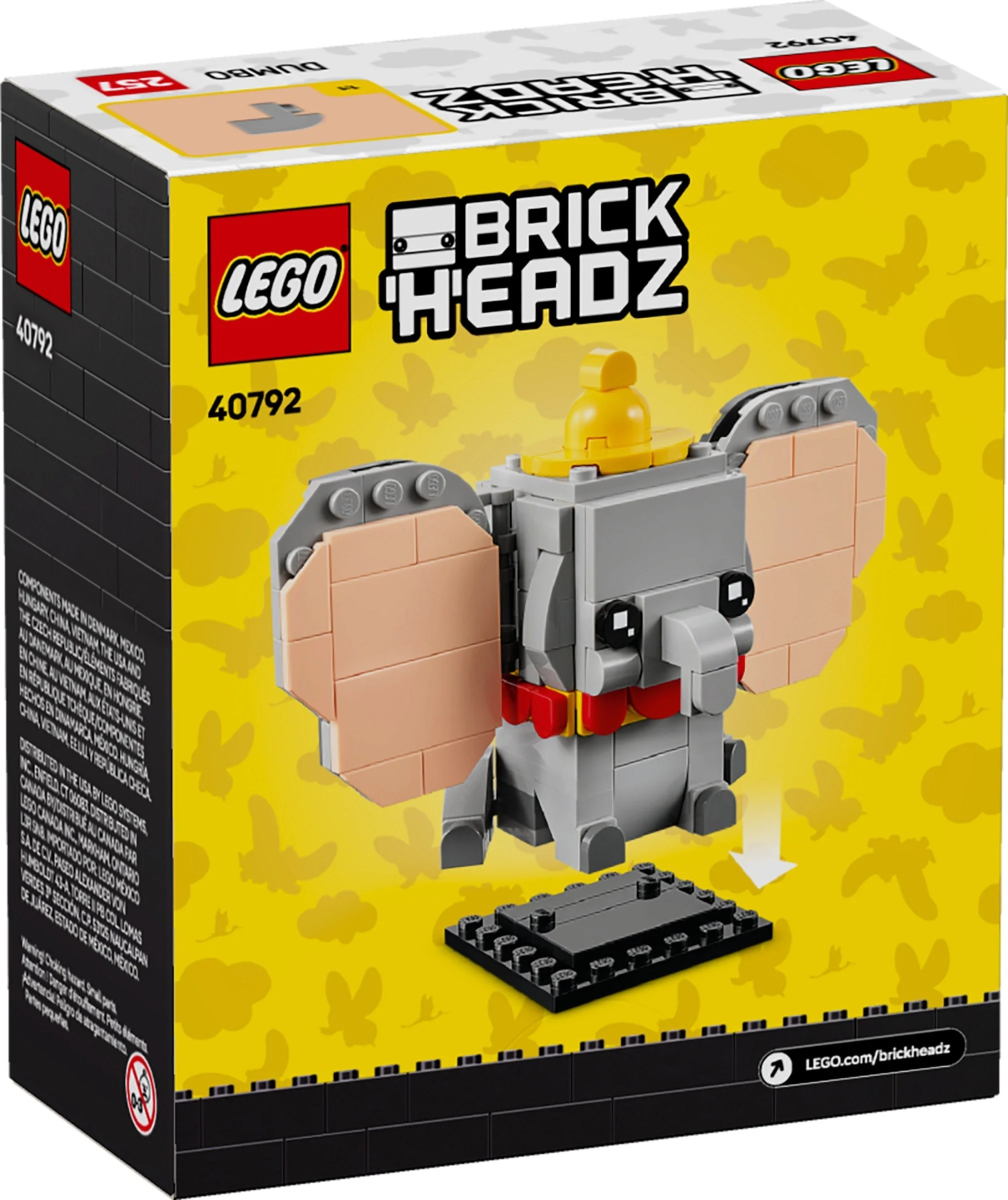LEGO® 40792 Zestaw Klocków Lego Brickheadz Dumbo plus torba Lego - zdjęcie 2