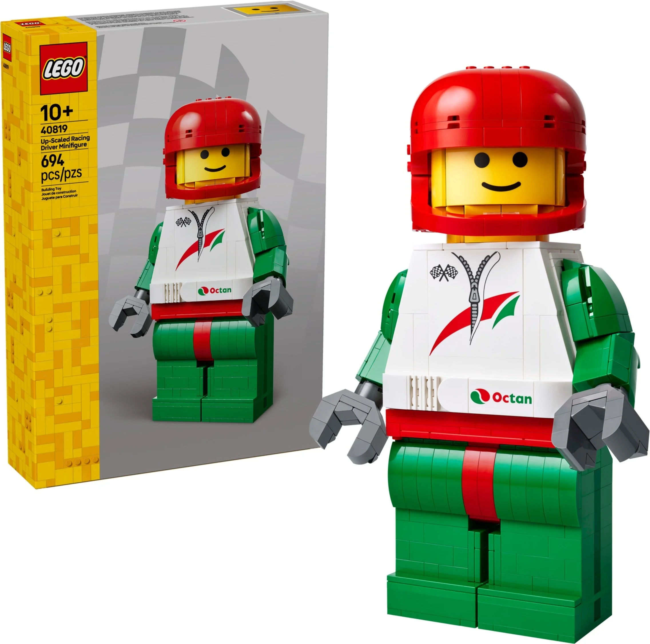 LEGO® 40819 Duża minifigurka kierowcy wyścigowego - zdjęcie 3