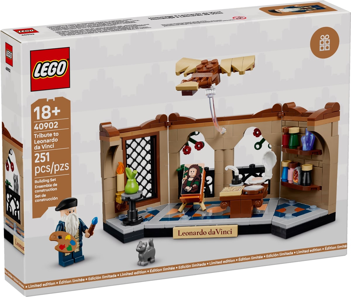 LEGO® 40902 Icons Zestaw Hołd dla Leonarda Da Vinci - zdjęcie 2