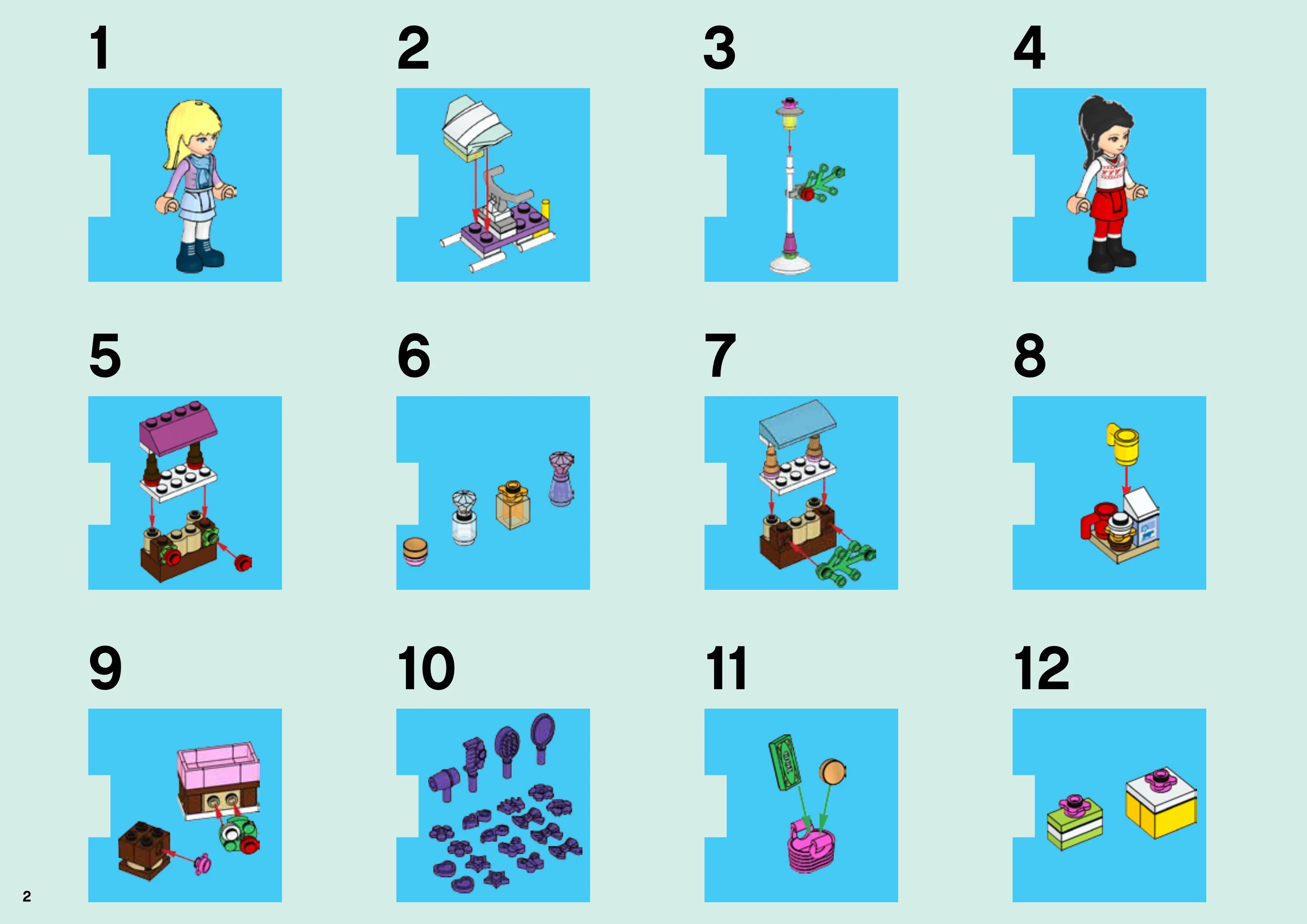 Oryginalne Lego Friends Kalendarz adwentowy z 2013 roku Limitowane