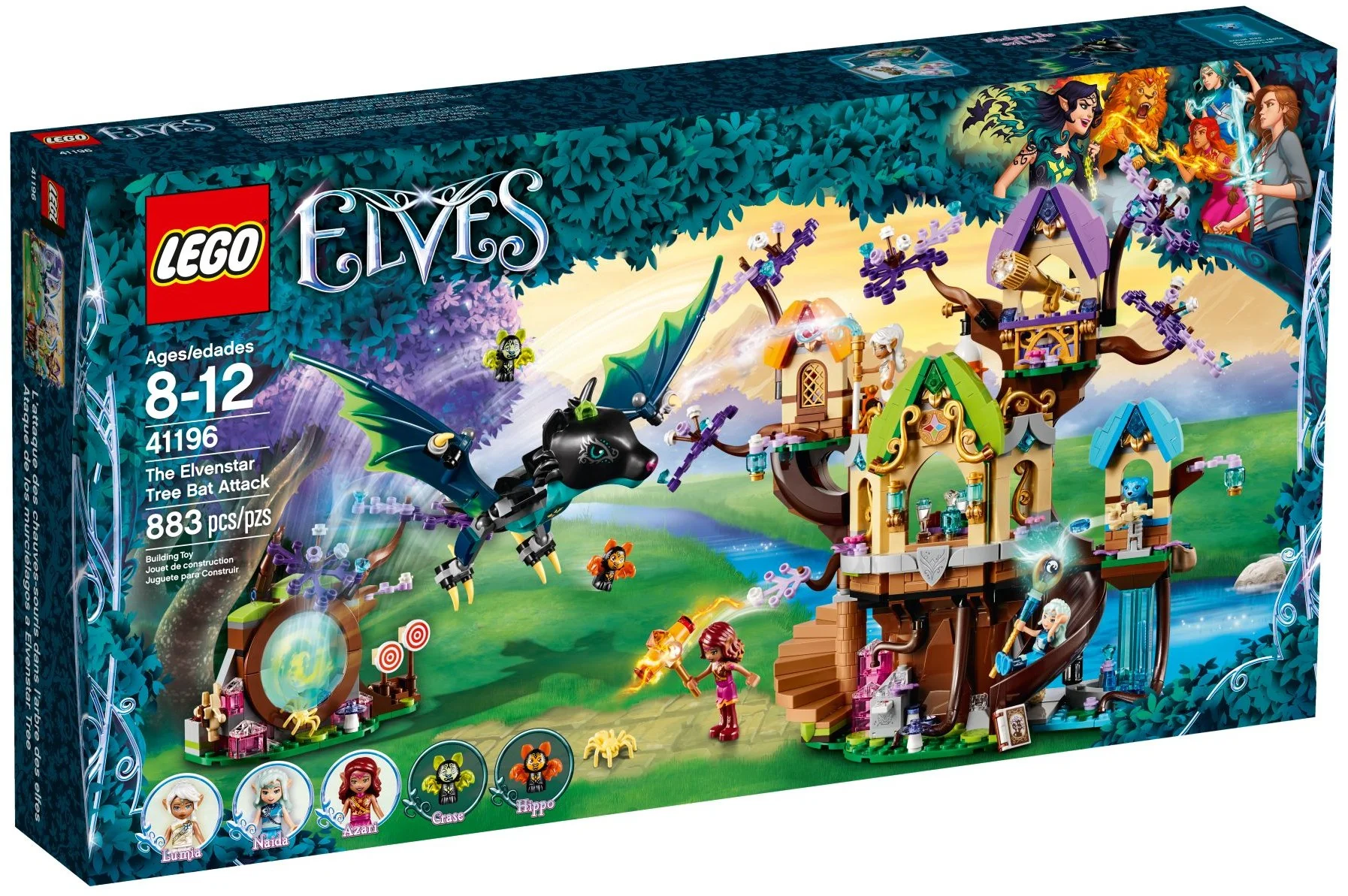 LEGO® 41196 Atak nietoperzy na Elvenstar Tree