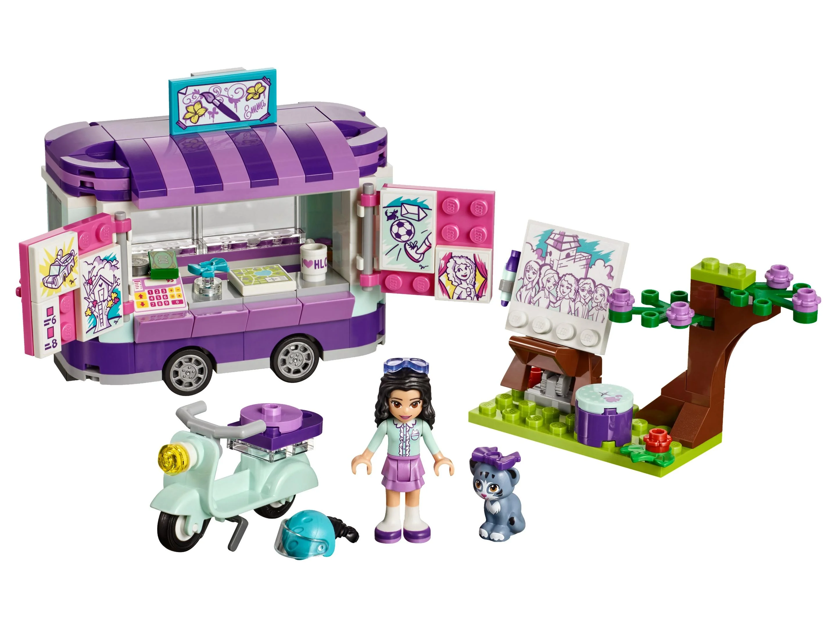 LEGO® 41332 Stoisko z rysunkami Emmy - zdjęcie 2