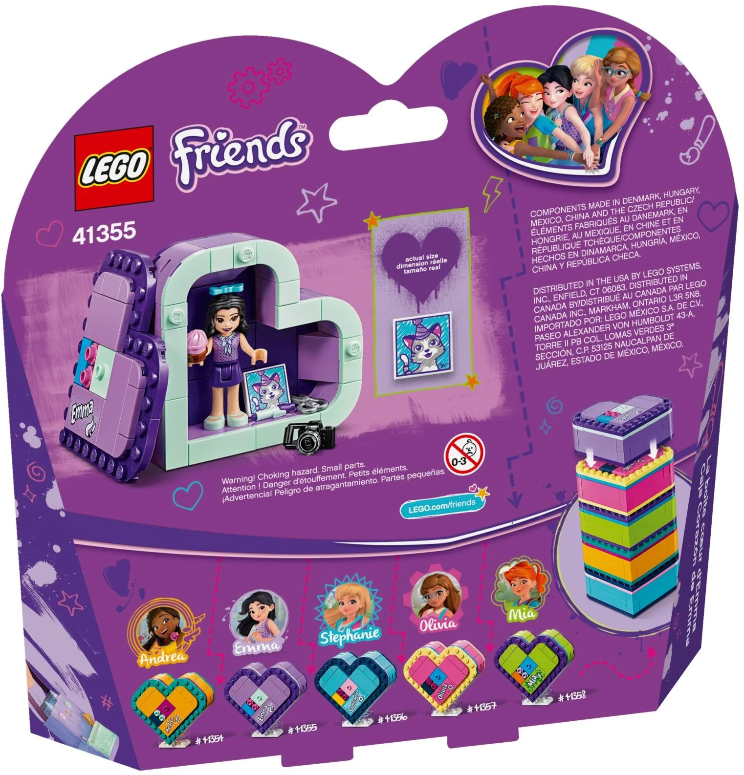 LEGO® 41355 Pudełko w kształcie serca Emmy - zdjęcie 5