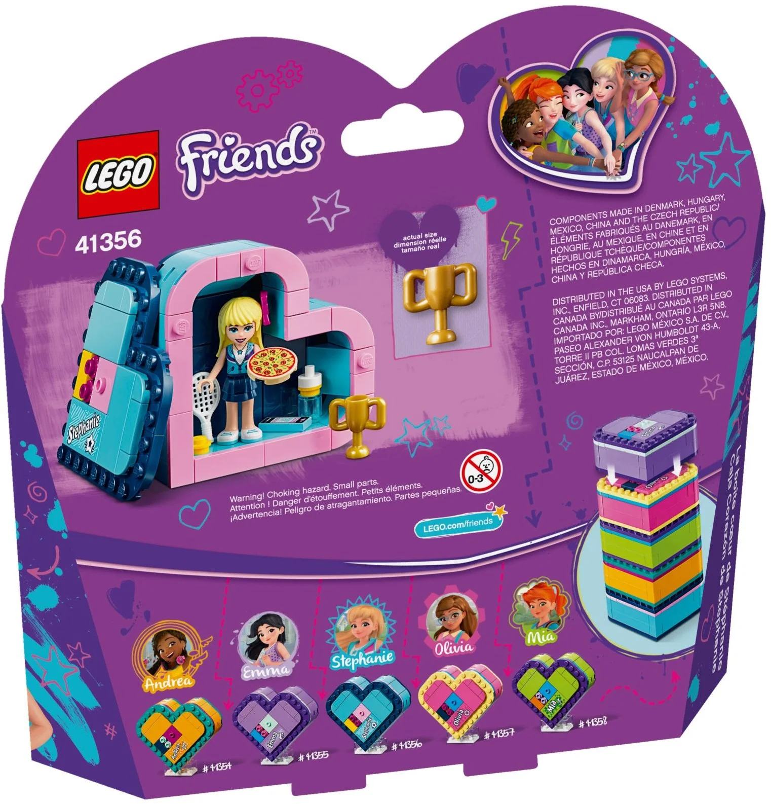 LEGO® 41356 Pudełko w kształcie serca Stephanie - zdjęcie 5