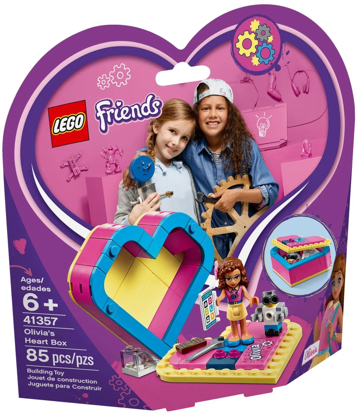 LEGO® 41357 Pudełko w kształcie serca Olivii - zdjęcie 2