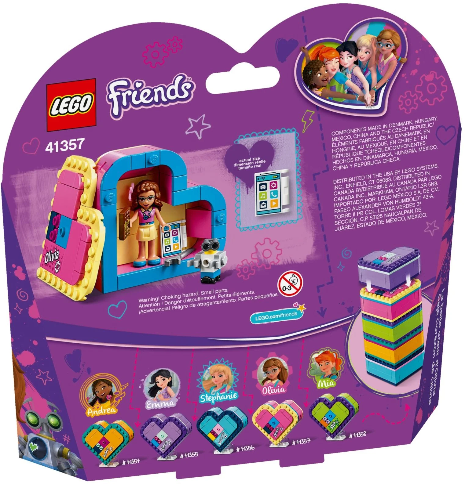 LEGO® 41357 Pudełko w kształcie serca Olivii - zdjęcie 5