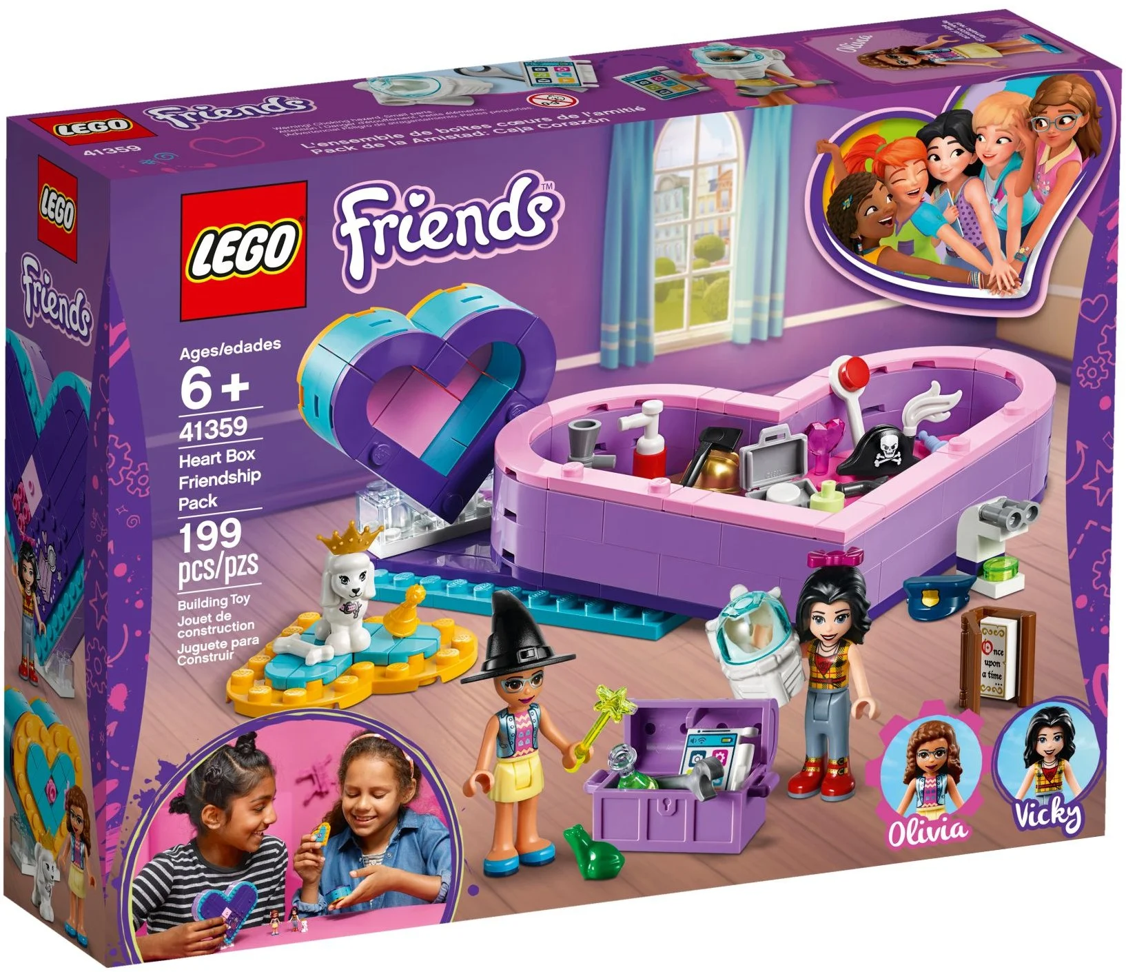 LEGO® 41359 Pudełko w kształcie serca - zestaw przyjaźni - zdjęcie 2