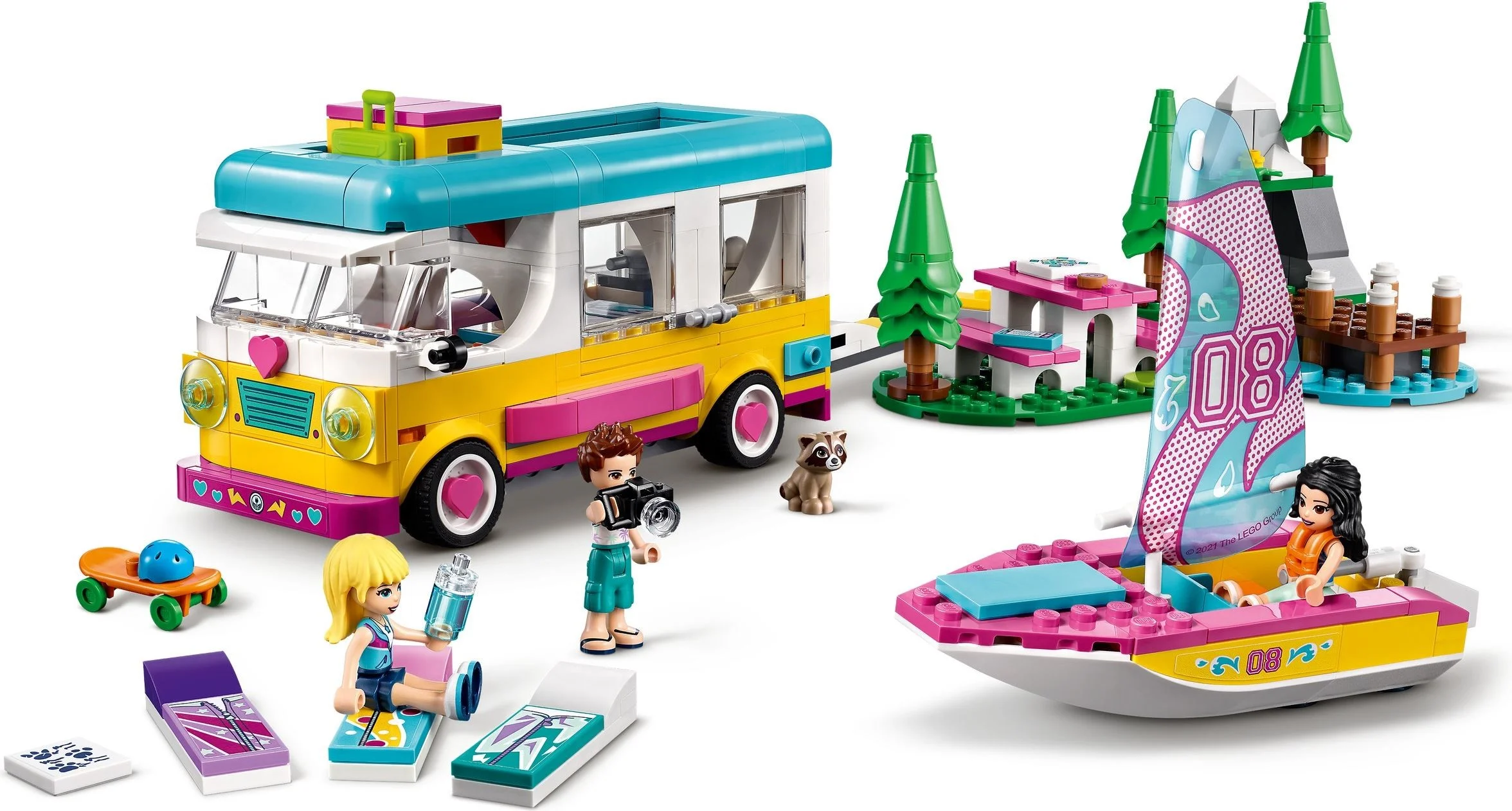 LEGO® 41681 Leśny mikrobus kempingowy i żaglówka - zdjęcie 5