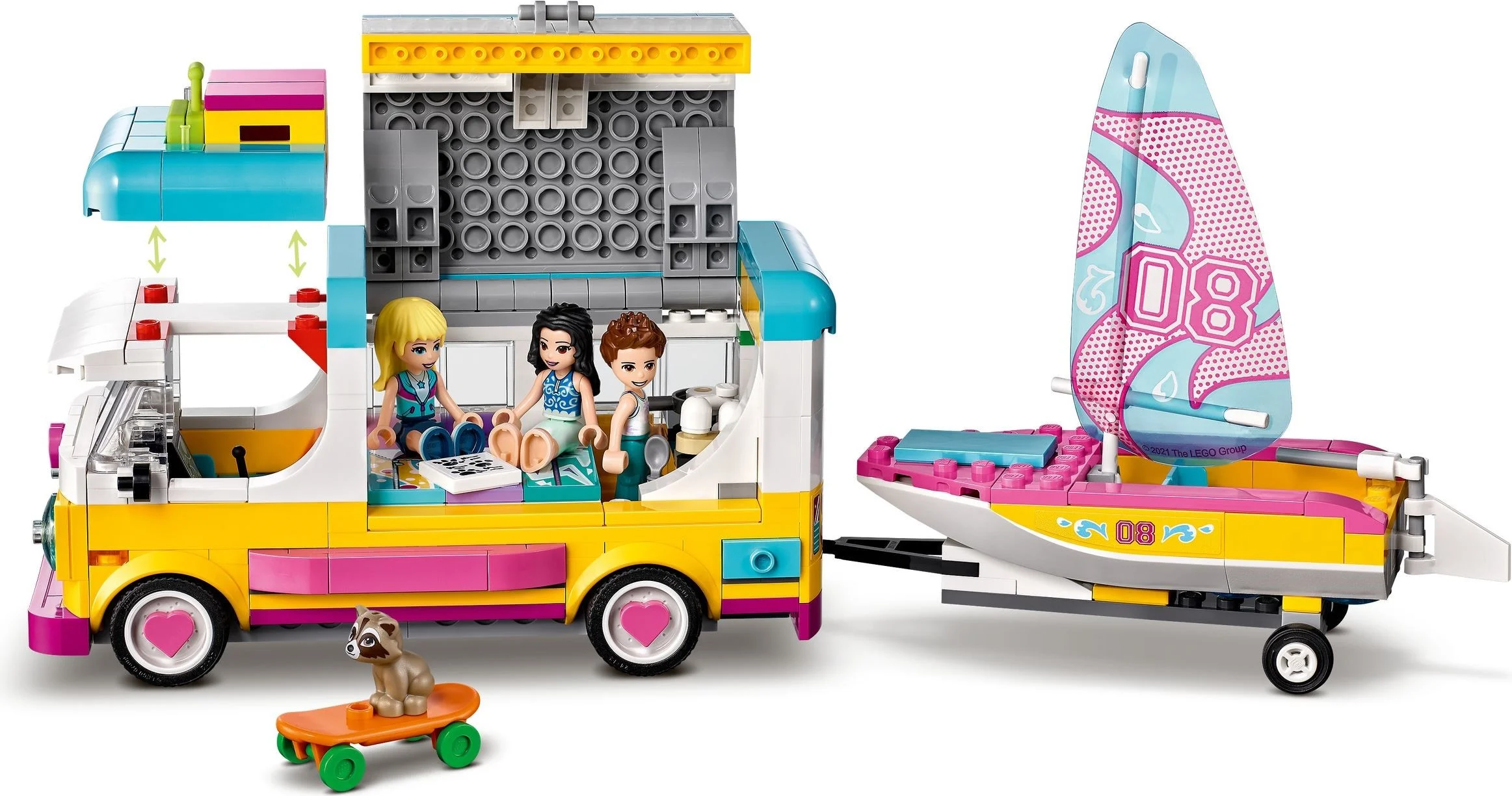 LEGO® 41681 Leśny mikrobus kempingowy i żaglówka - zdjęcie 9