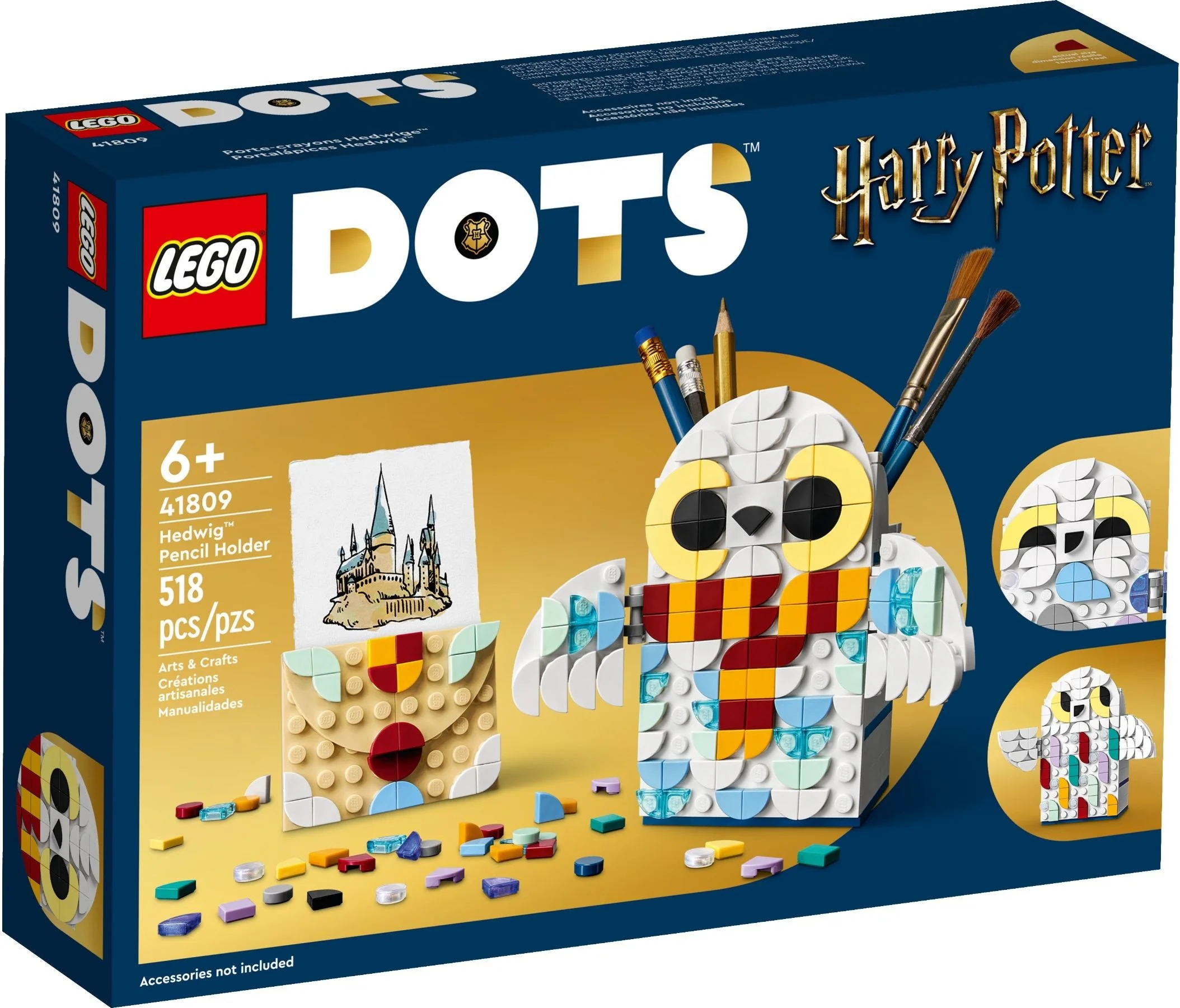 LEGO® 41809 Stojak na długopisy z Hedwigą
