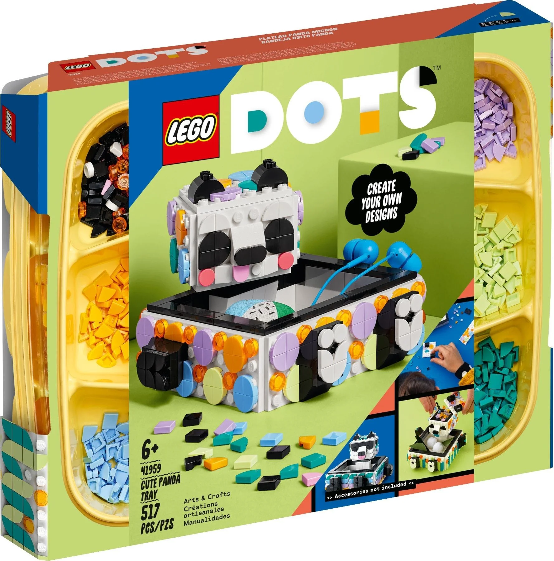 LEGO® 41959 Klock Lego Dots Pojemnik z uroczą pandą - zdjęcie 2
