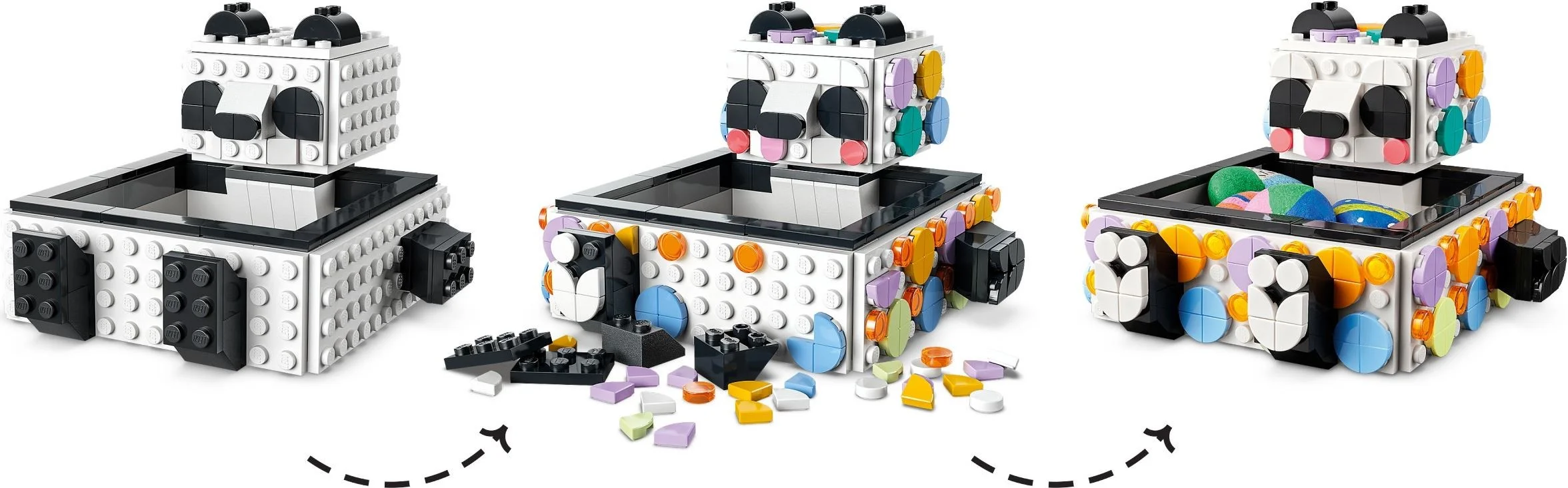 LEGO® 41959 Klock Lego Dots Pojemnik z uroczą pandą - zdjęcie 3