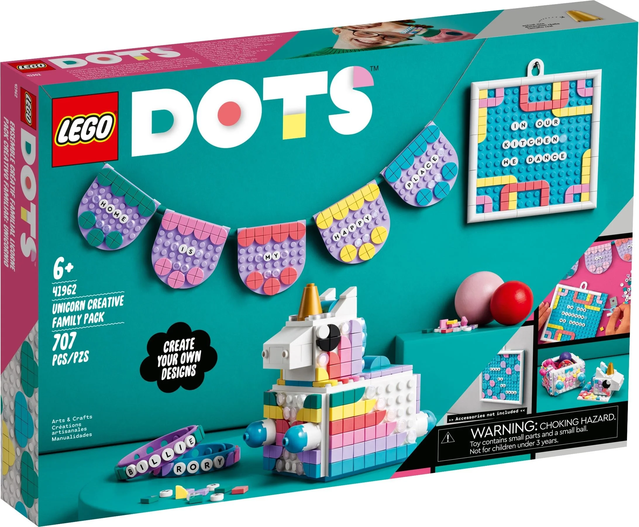 Zestaw Lego Dots Kreatywny Rodzinny Zestaw Z Jednorożcem