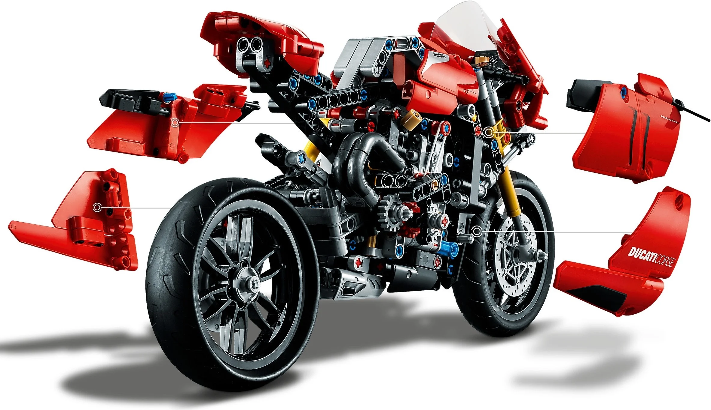 LEGO® 42107 Motor Motocykl Ścigacz Ducati Panigale V4 R - zdjęcie 19