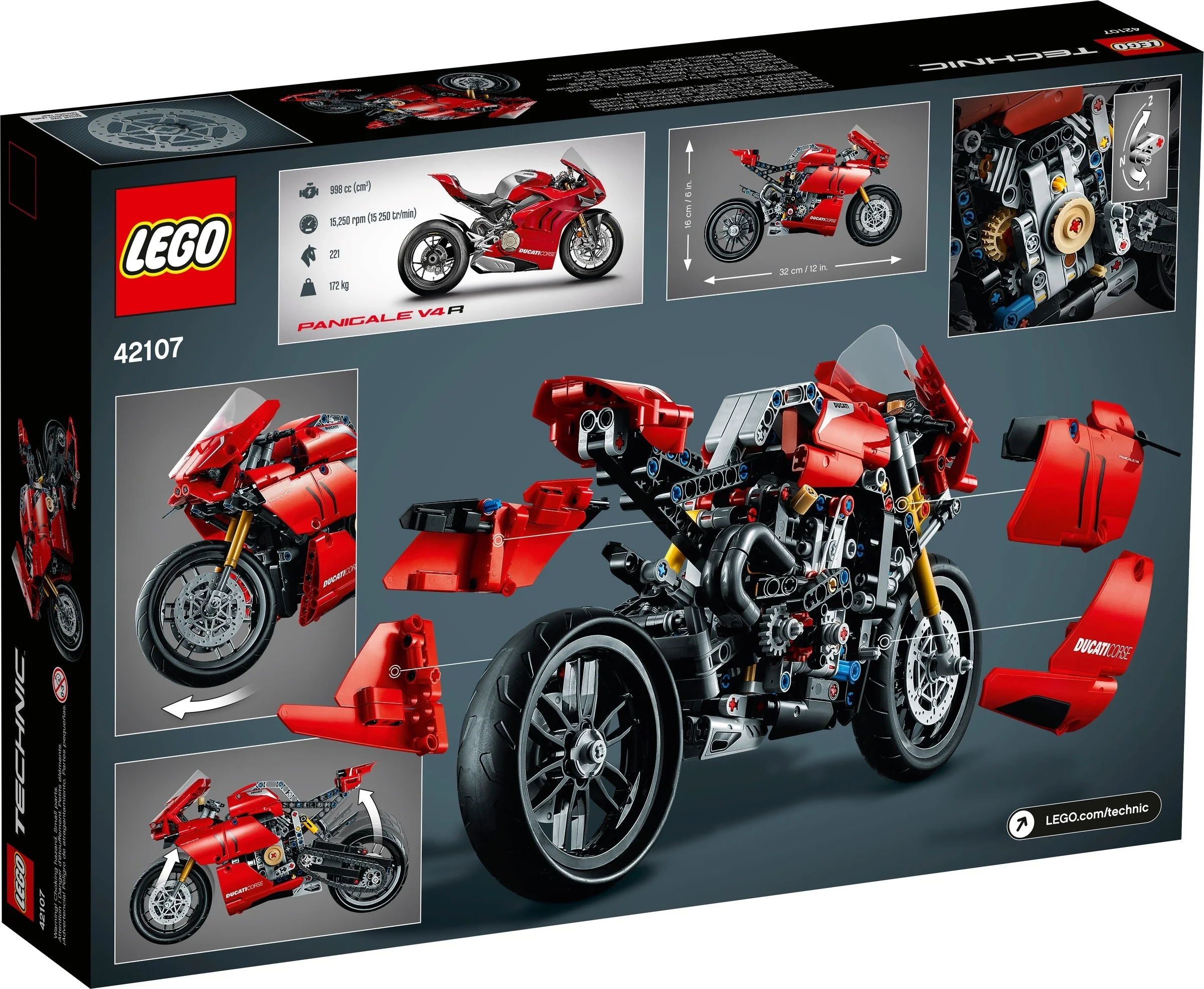 LEGO® 42107 Motor Motocykl Ścigacz Ducati Panigale V4 R - zdjęcie 20