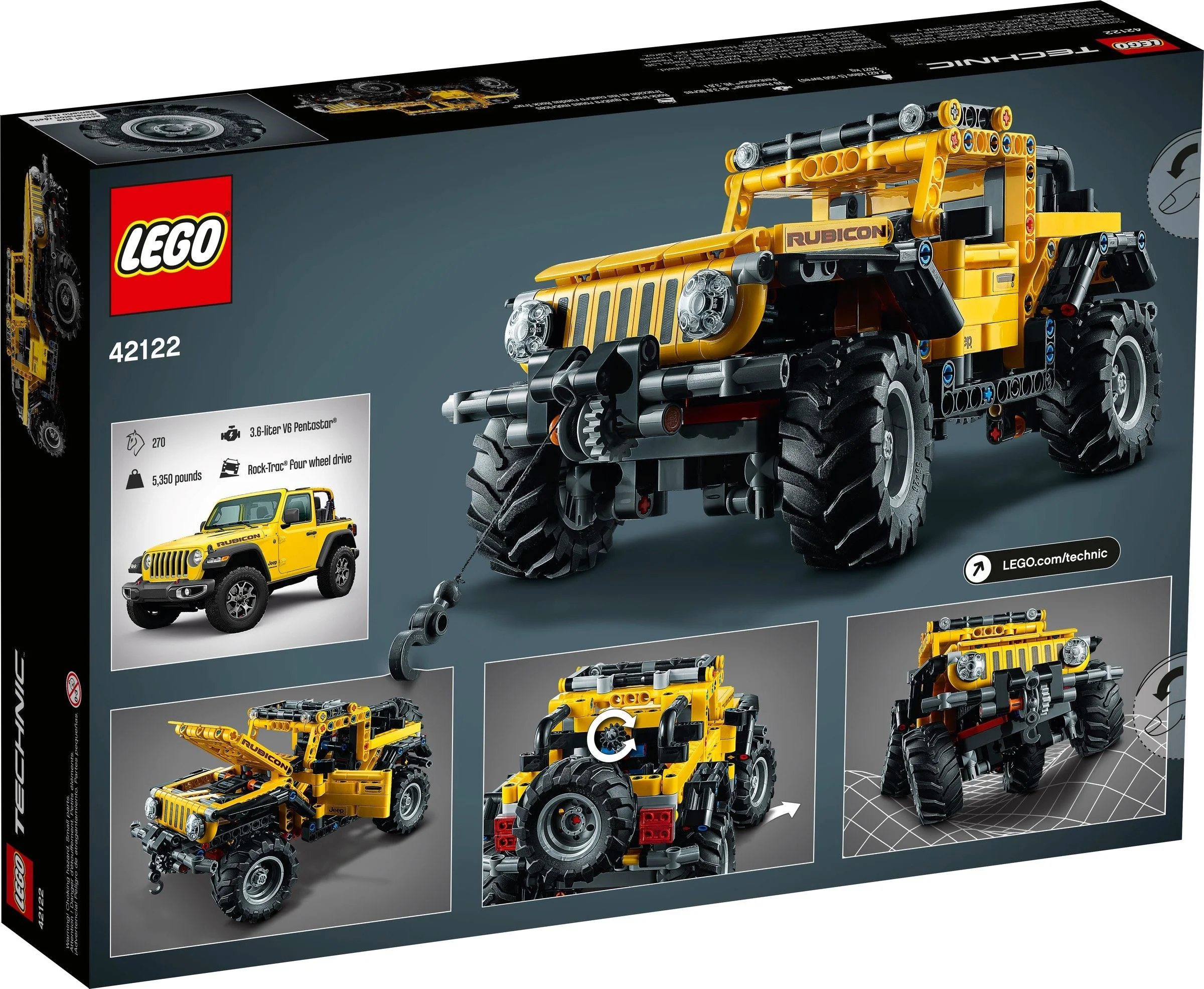 LEGO® 42122 klocki Lego Technic Jeep Wrangler rubicon terenówka - zdjęcie 10