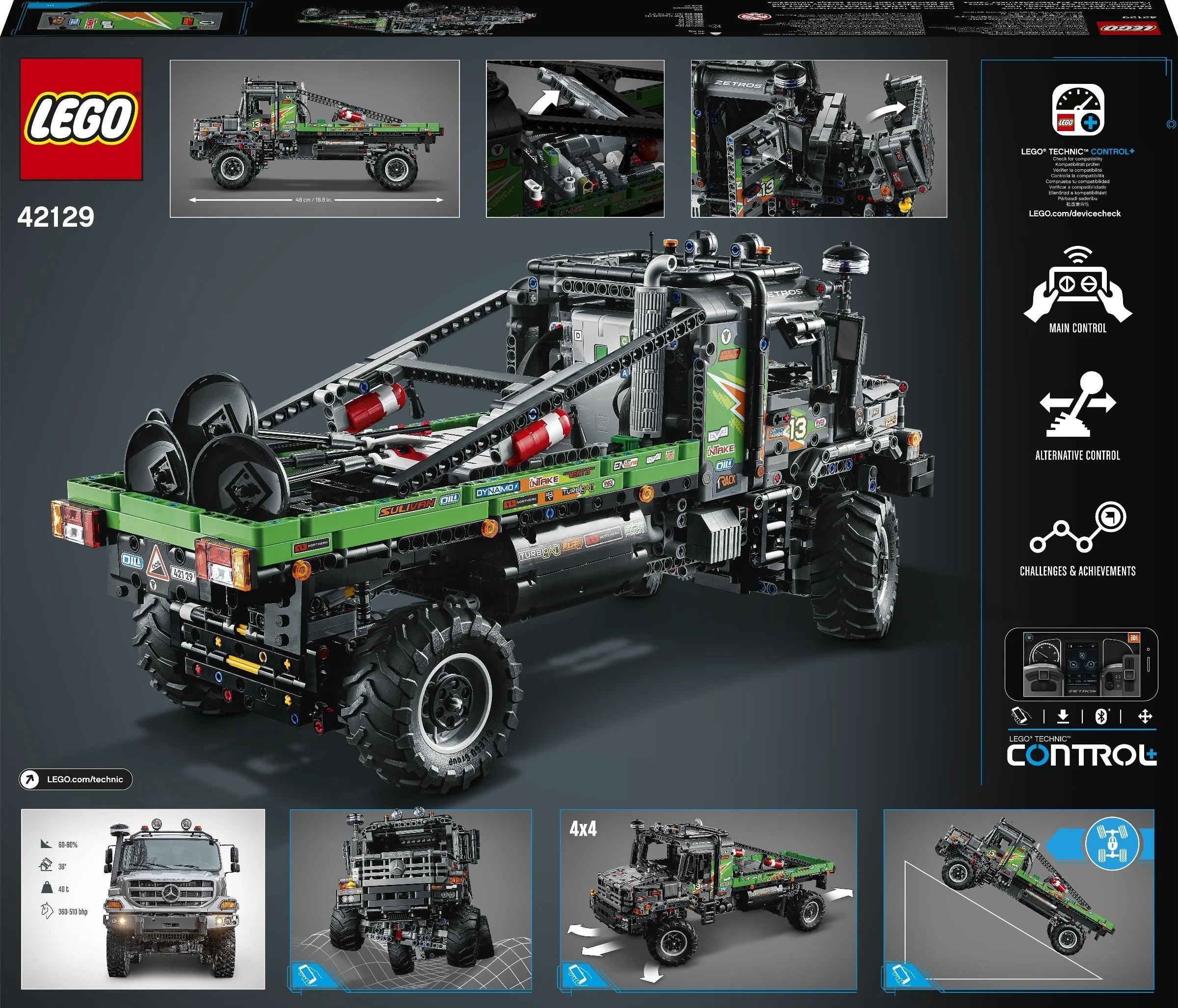 LEGO® 42129 Ciężarówka Mercedes-Benz Zetros z napędem na 4 koła - zdjęcie 3